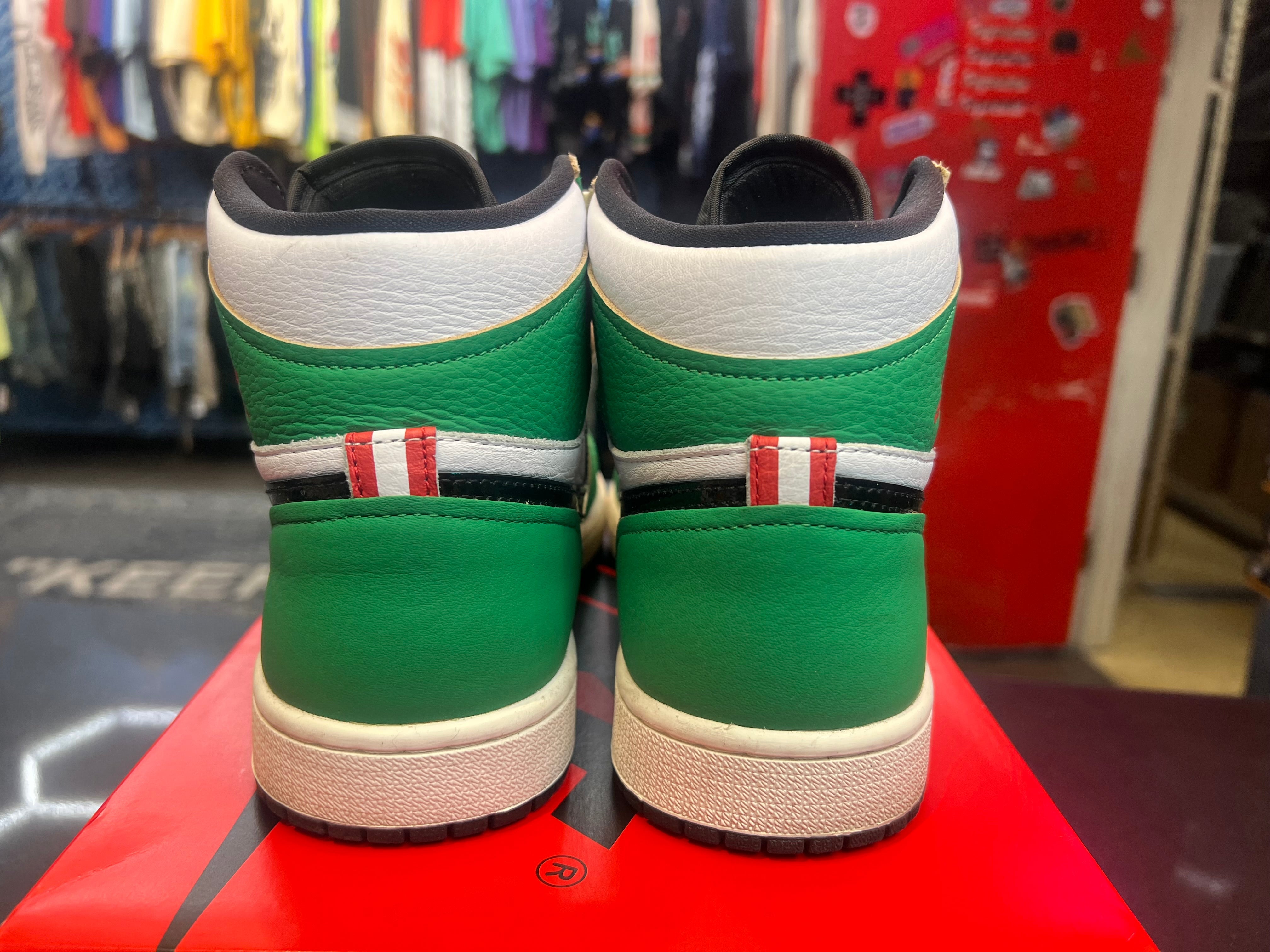 PRE OWNED Jordan 1 Retro High OG Lucky Green (GS) NO BOX