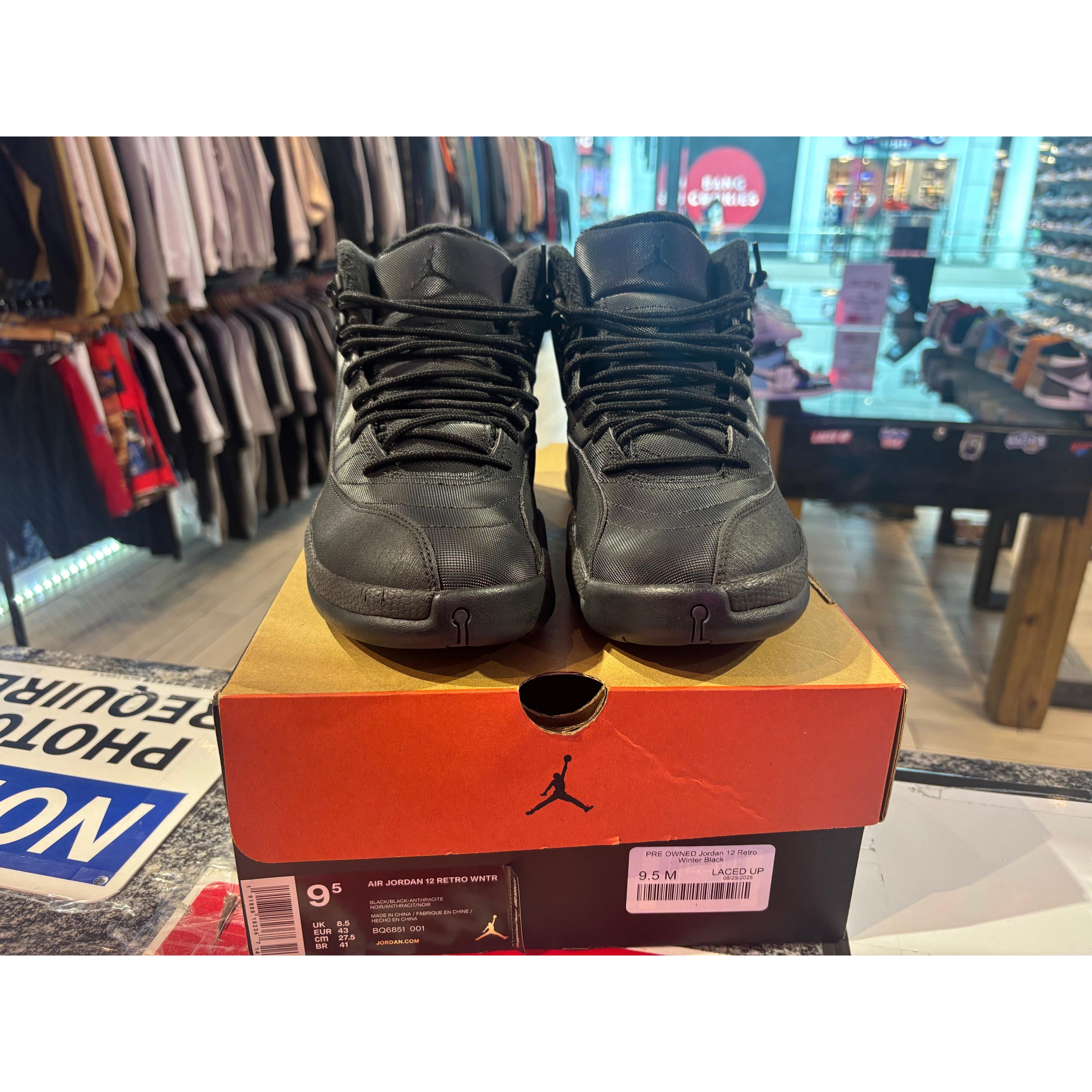 PRE OWNED Jordan 12 Retro Winter Black