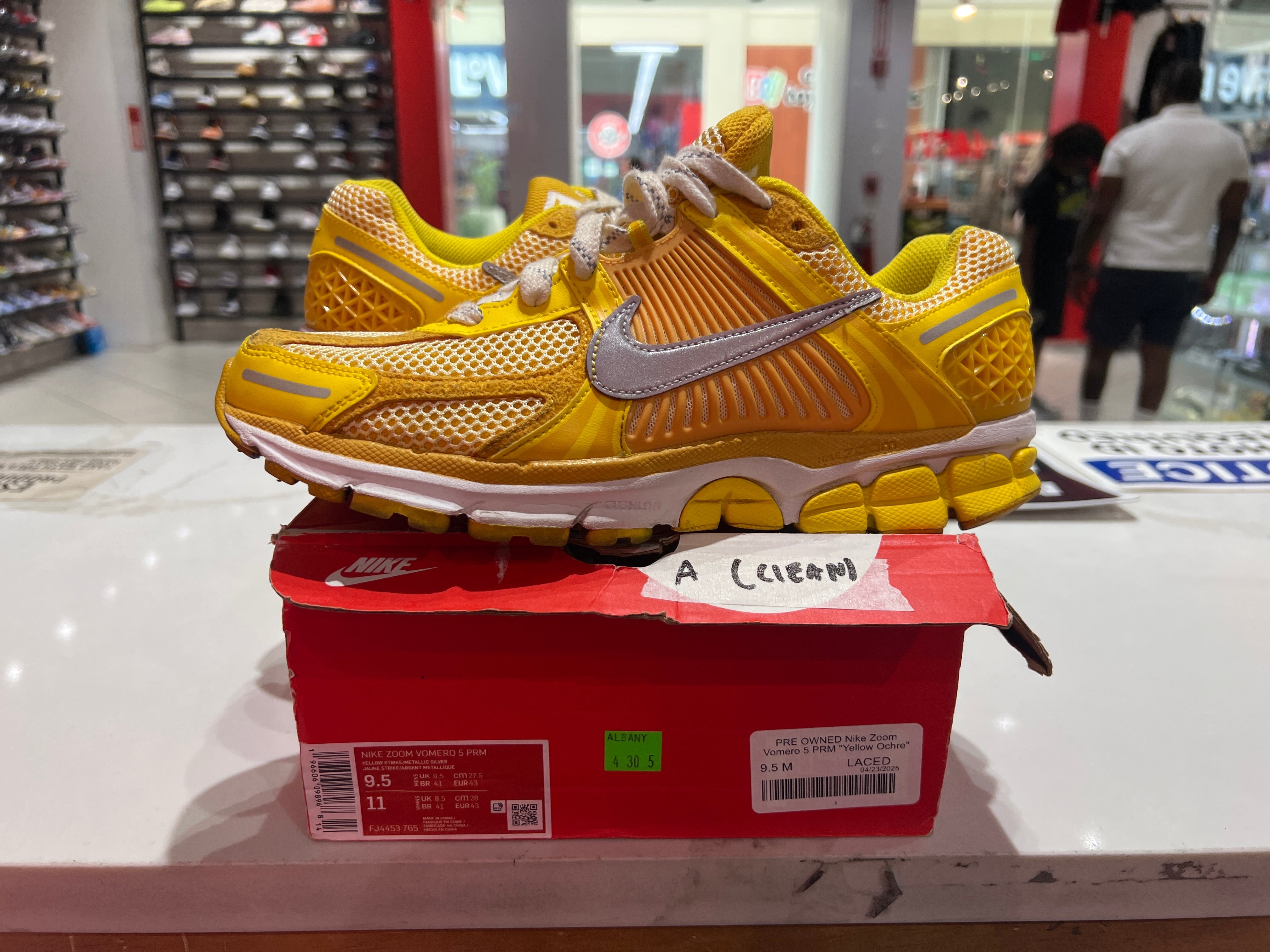 PRE OWNED Nike Zoom Vomero 5 PRM "Yellow Ochre"