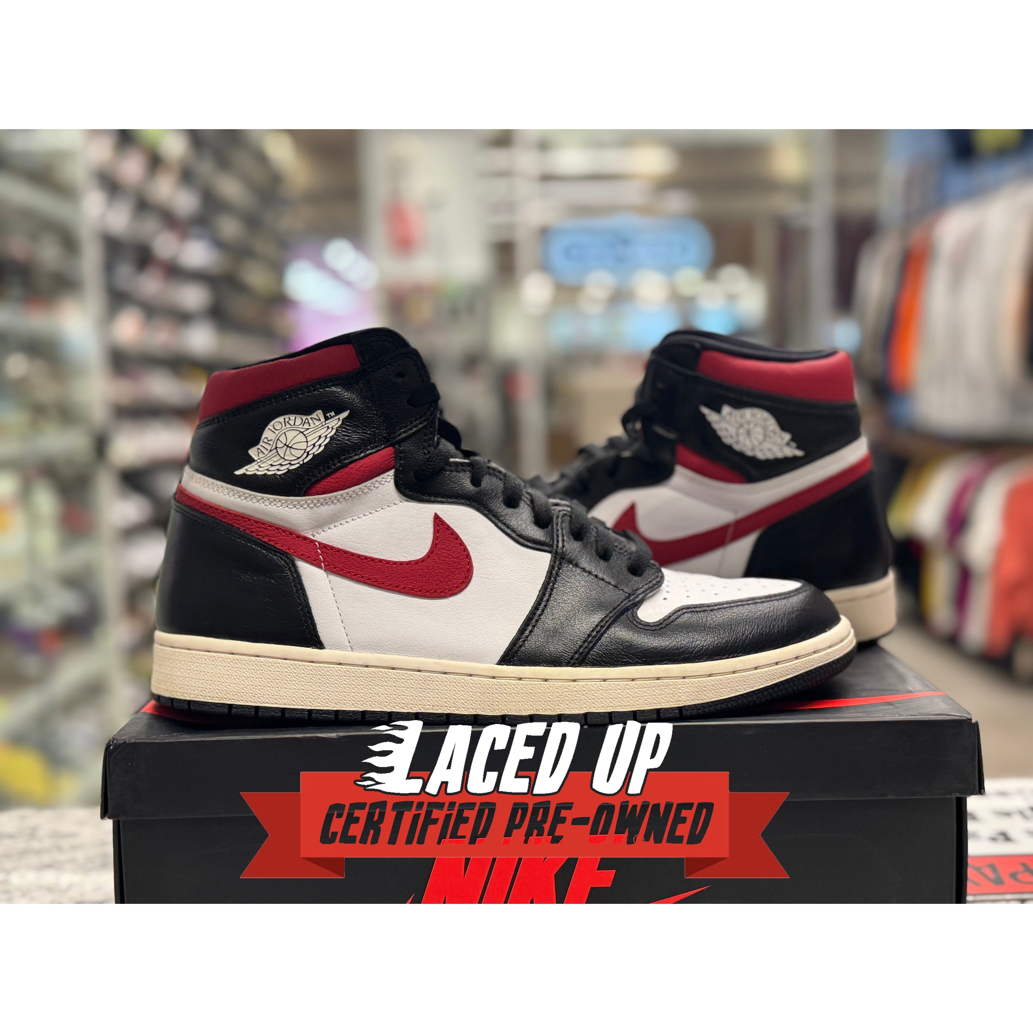 PRE OWNED Air Jordan Retro 1 "Black Gym Red"