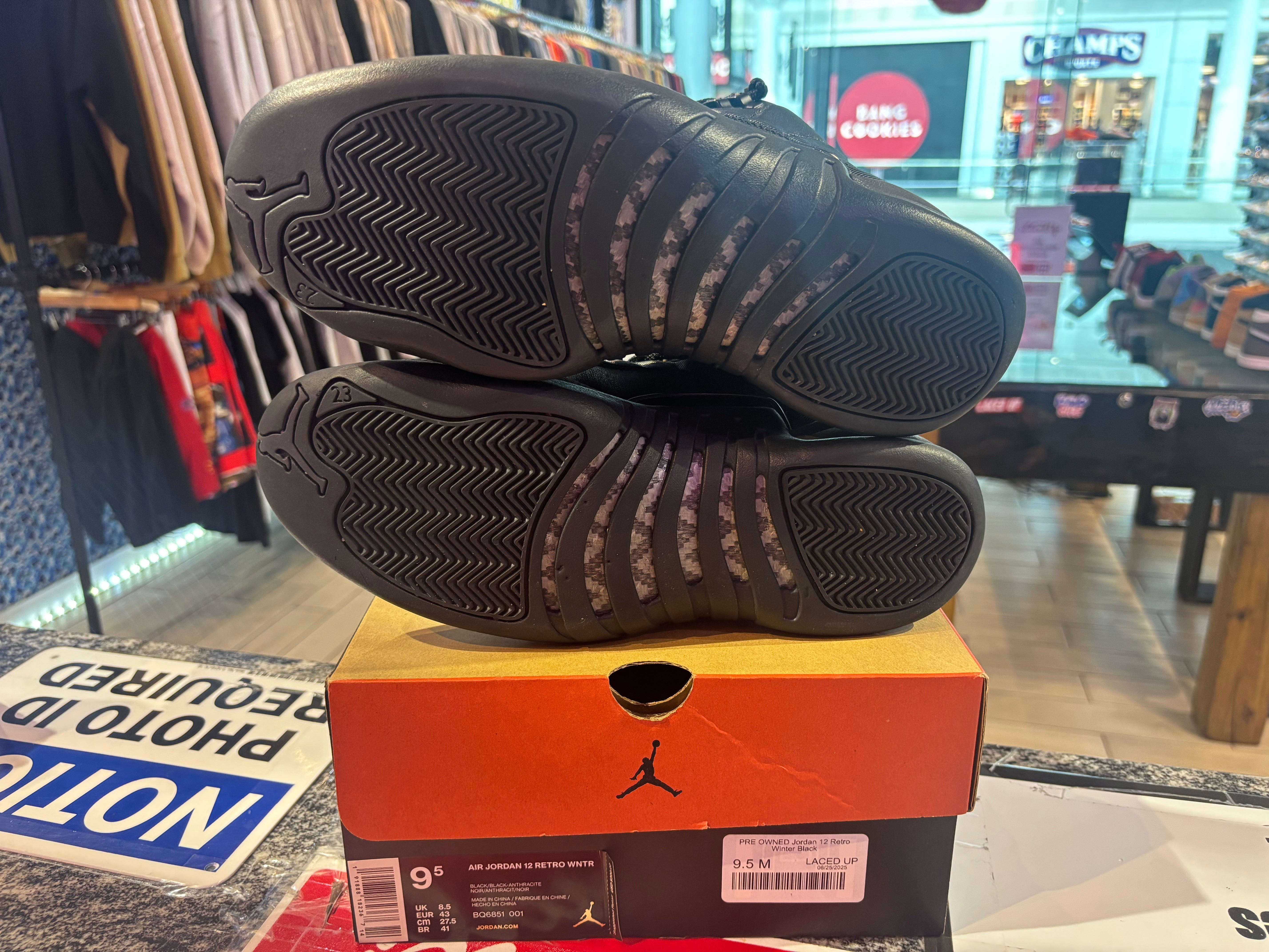 PRE OWNED Jordan 12 Retro Winter Black