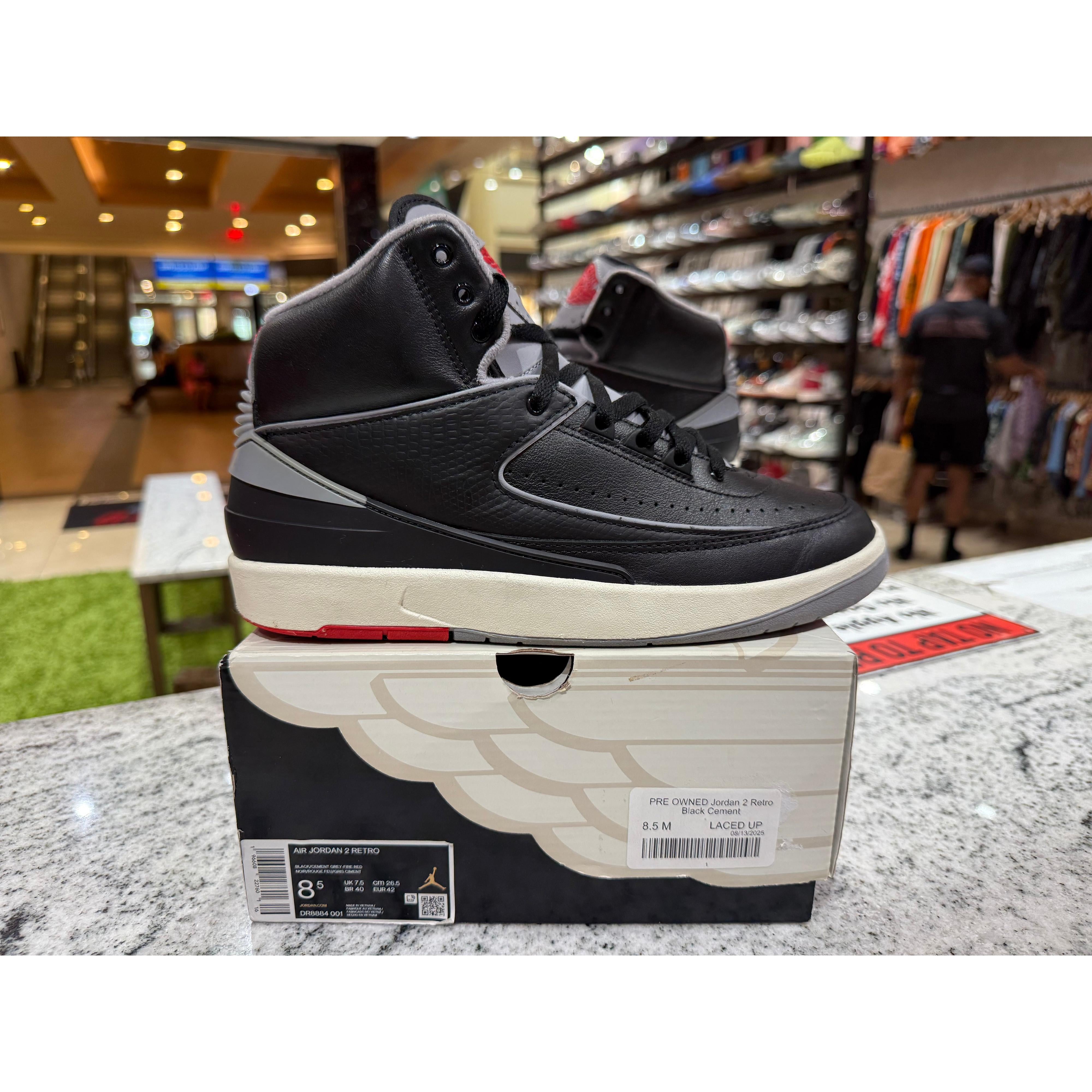 PRE OWNED Jordan 2 Retro Black Cement