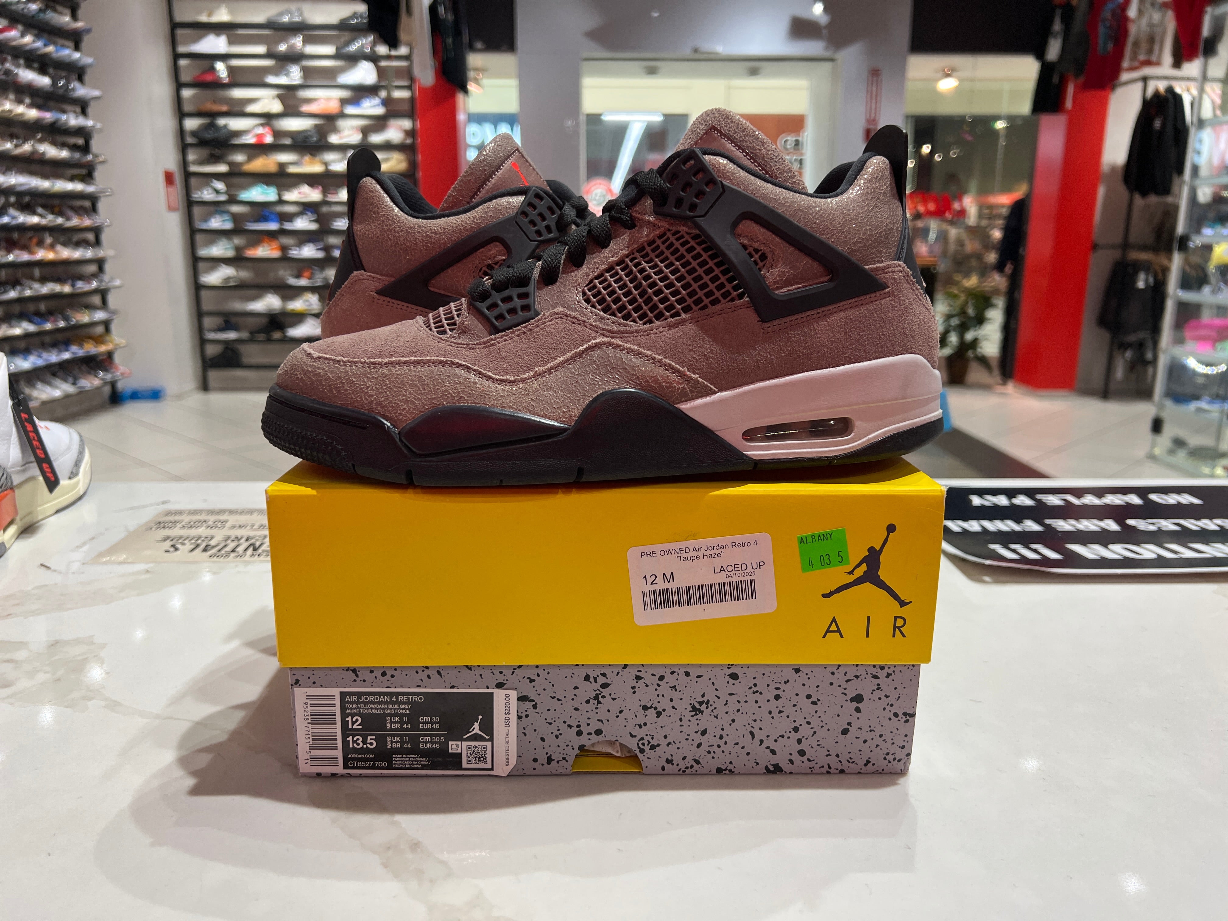 PRE OWNED Air Jordan Retro 4 "Taupe Haze"