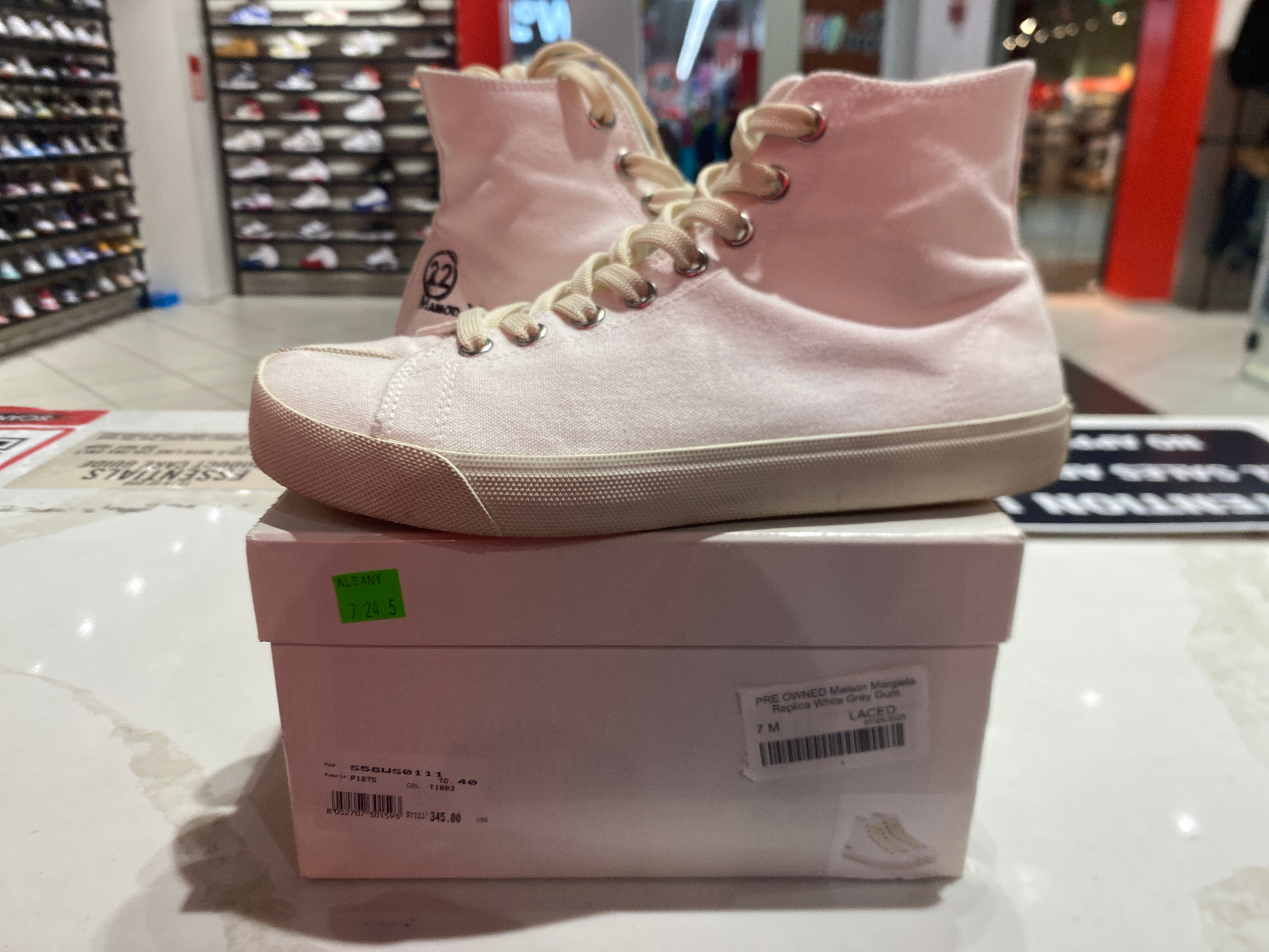 PRE OWNED Maison Margiela Replica White Grey Gum