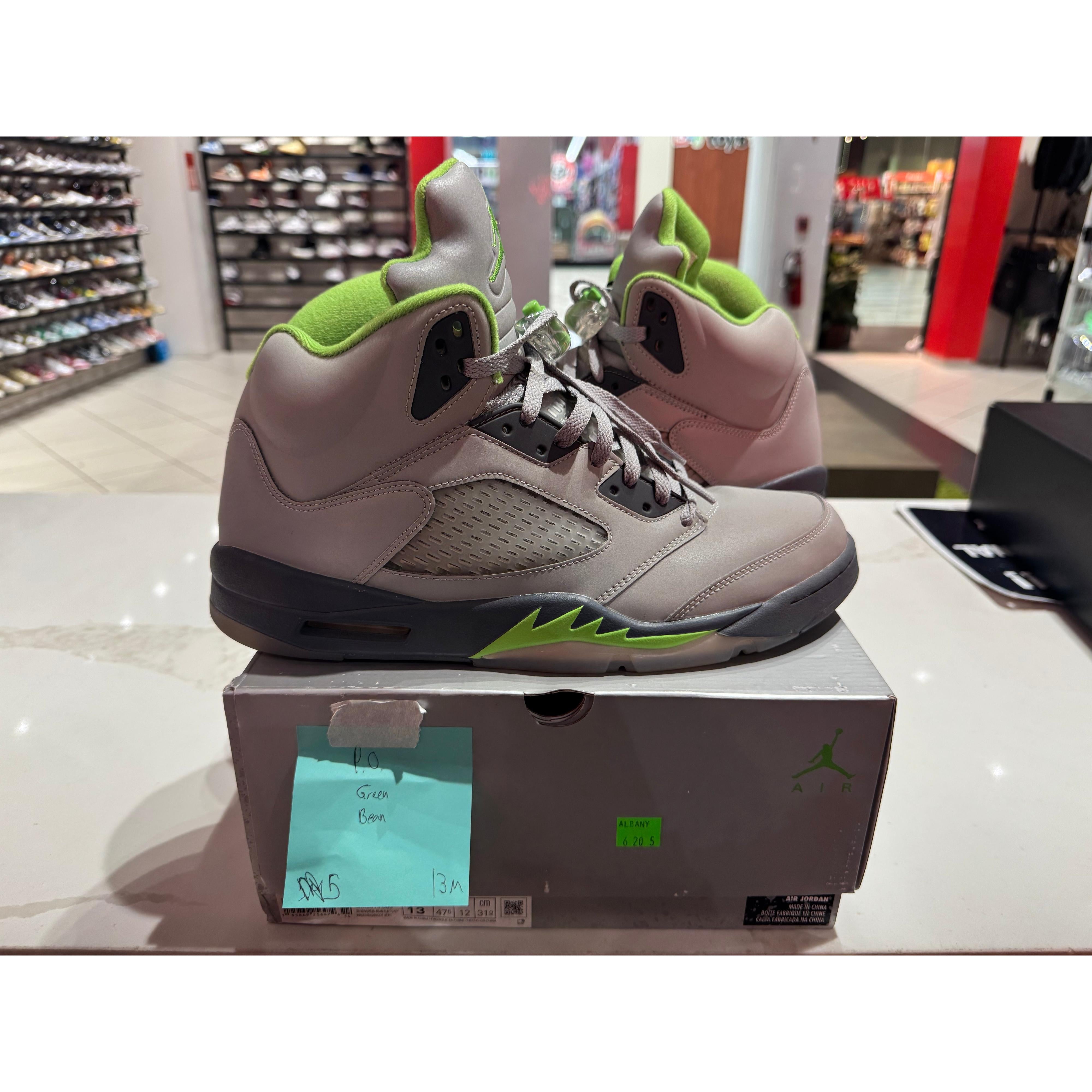PRE OWNED Jordan 5 Retro Green Bean (2022)