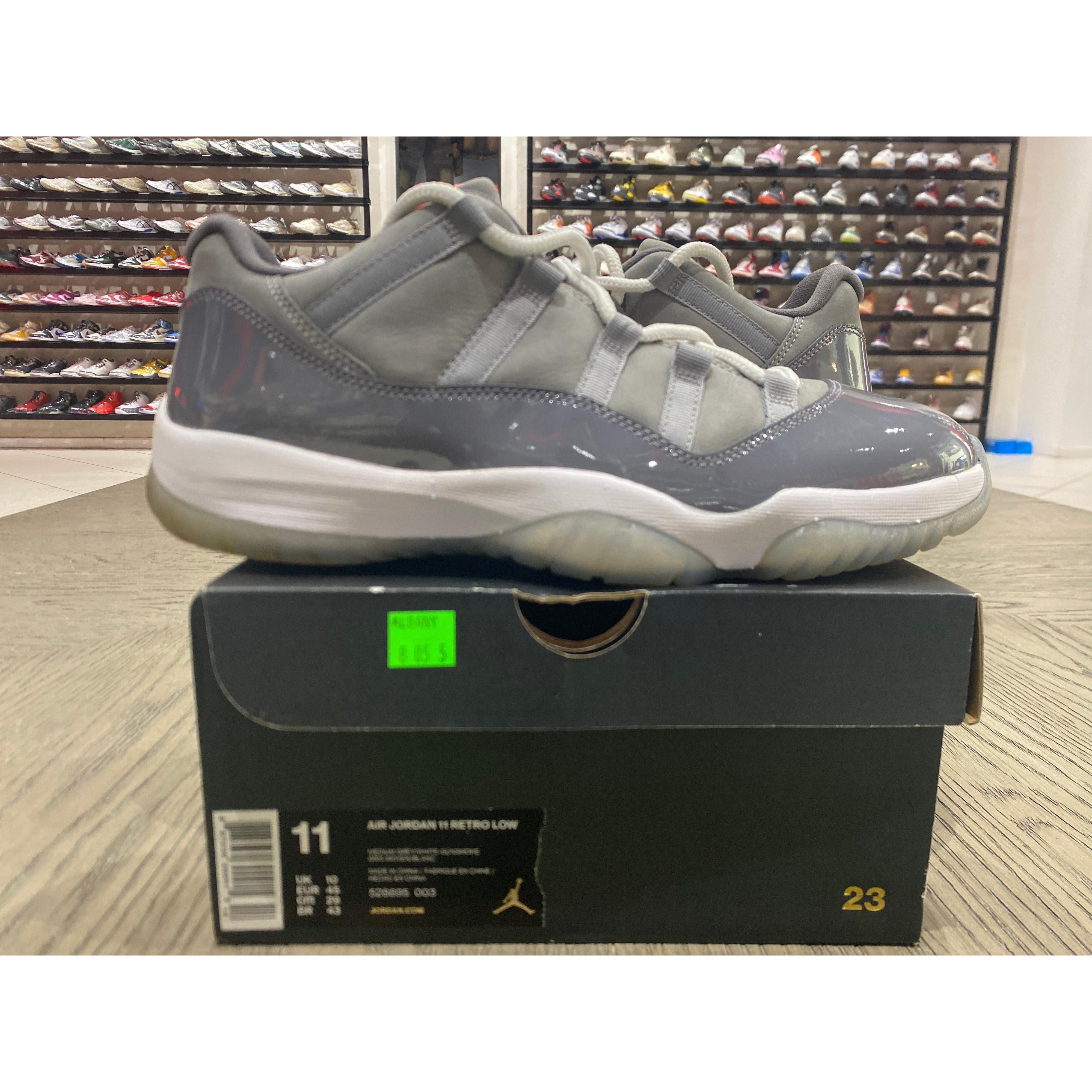 PRE OWNED Jordan 11 Retro Low Cool Grey