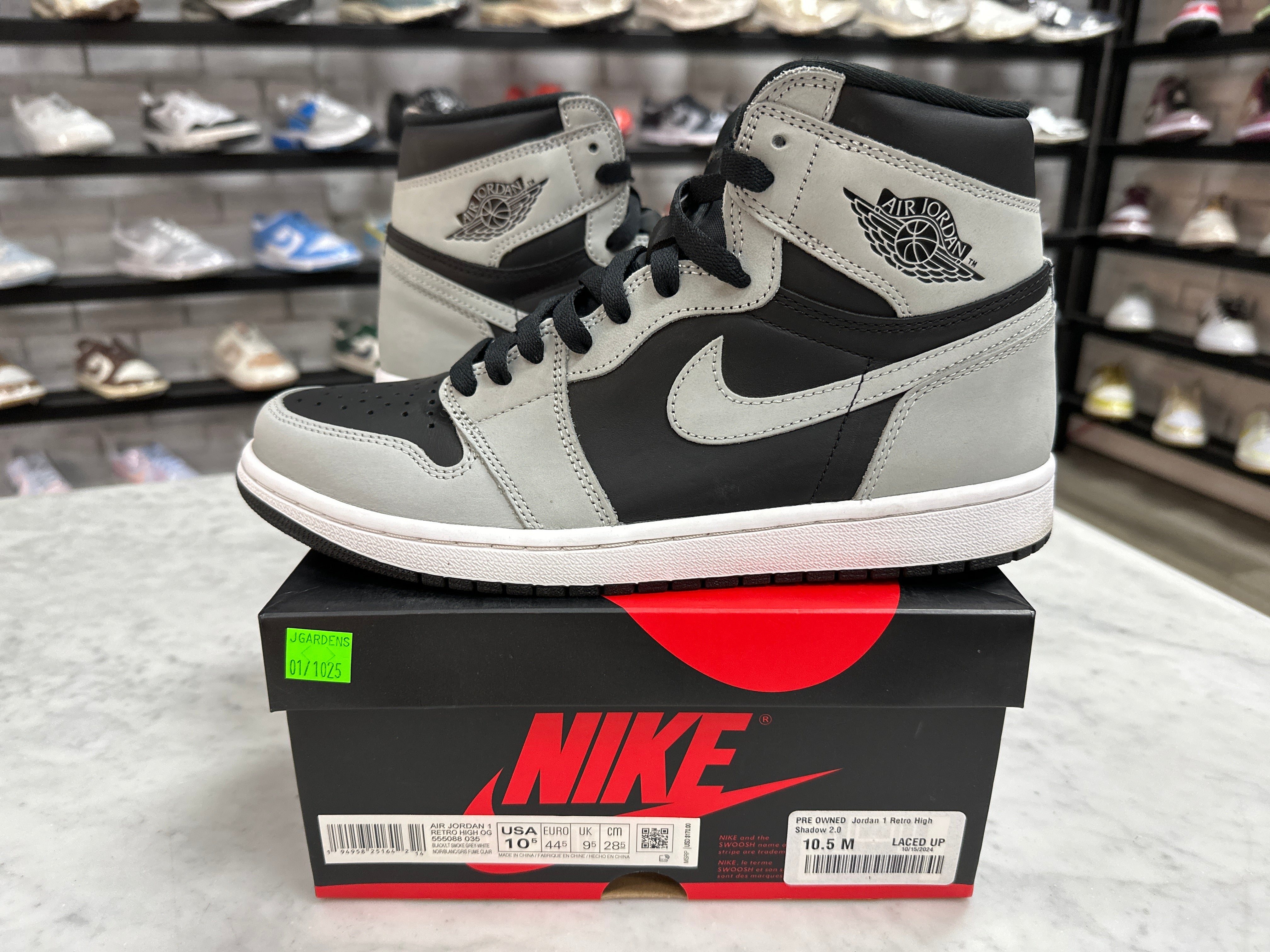 PRE OWNED Jordan 1 Retro High Shadow 2.0