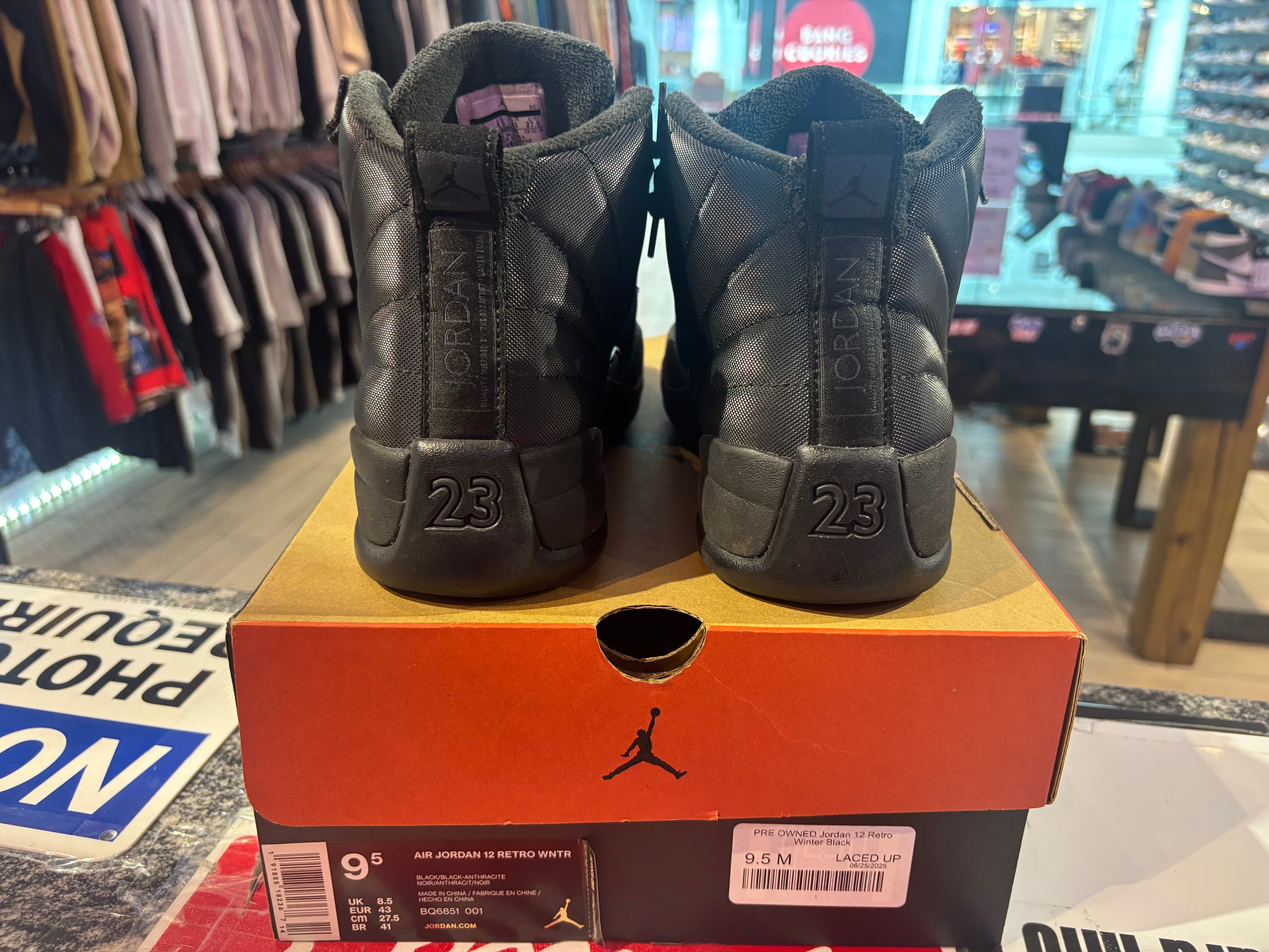PRE OWNED Jordan 12 Retro Winter Black