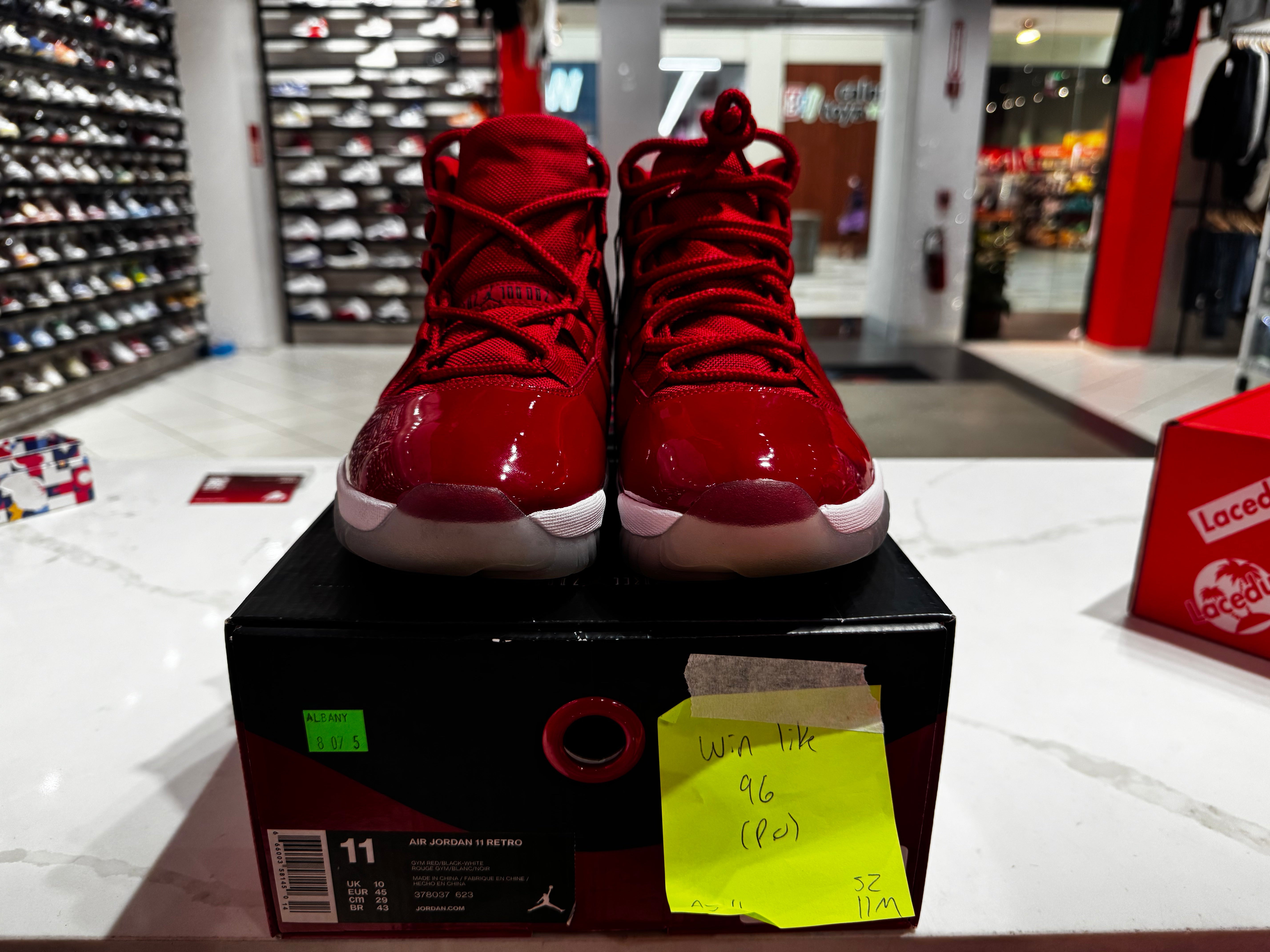 PRE OWNED Jordan 11 Retro Win Like 96
