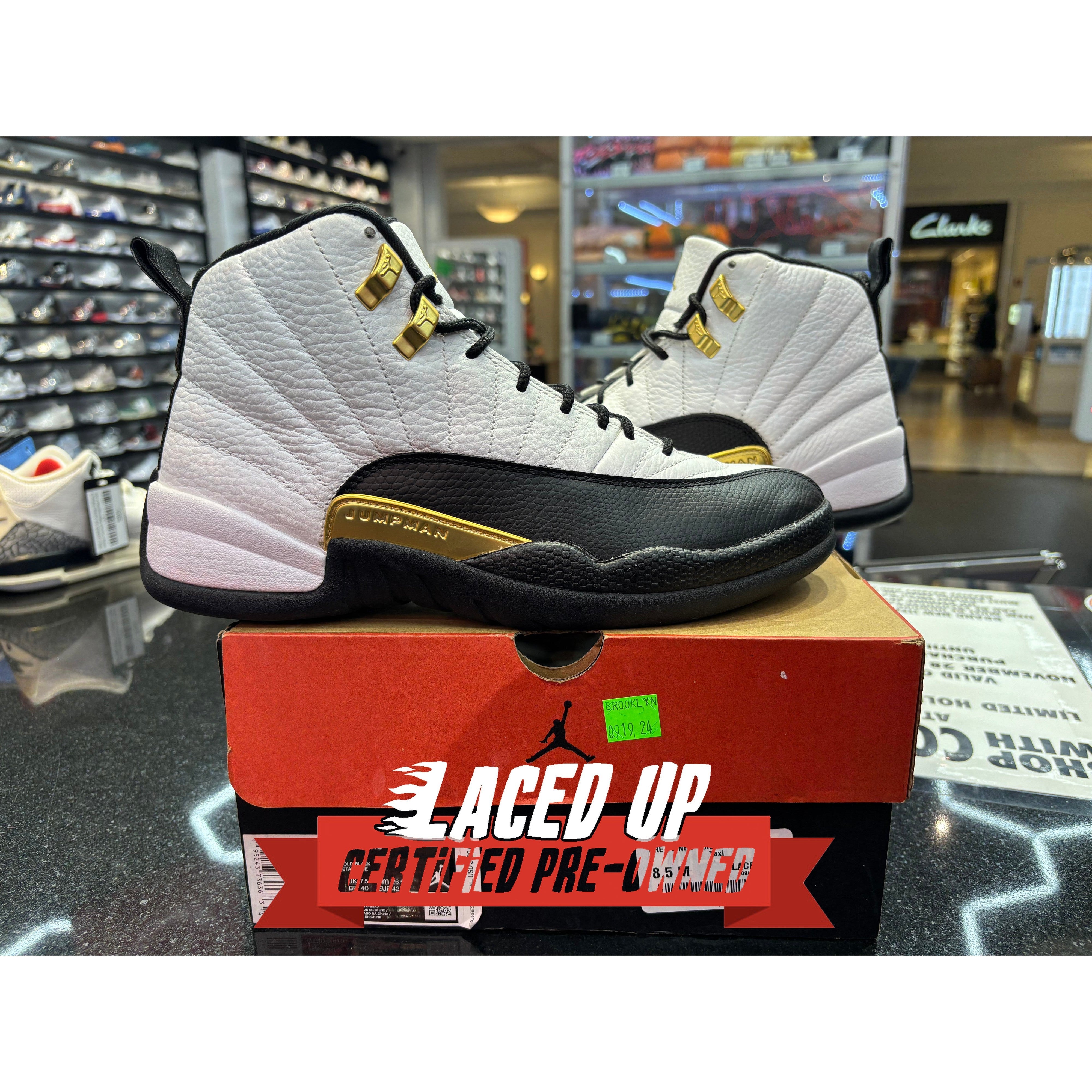 PRE OWNED Jordan 12 Retro Royalty Taxi