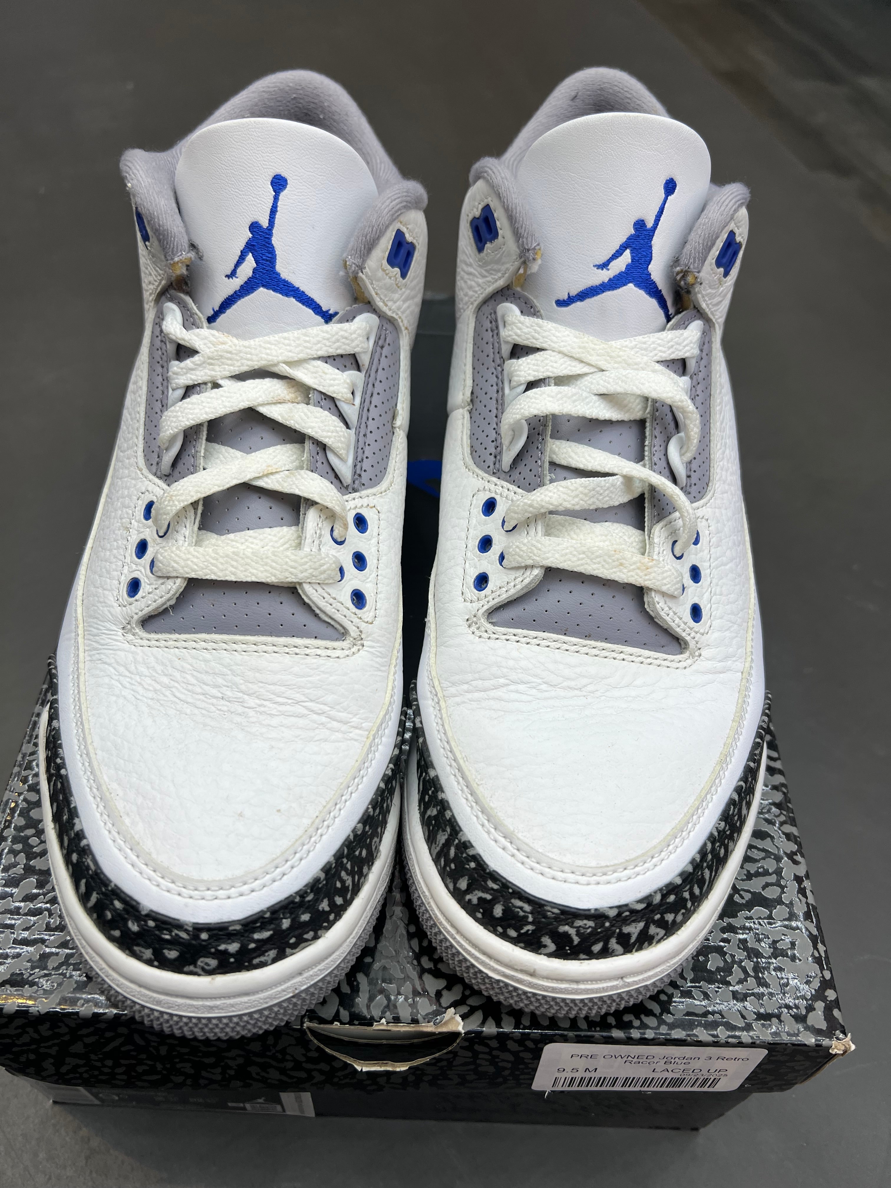 PRE OWNED Jordan 3 Retro Racer Blue