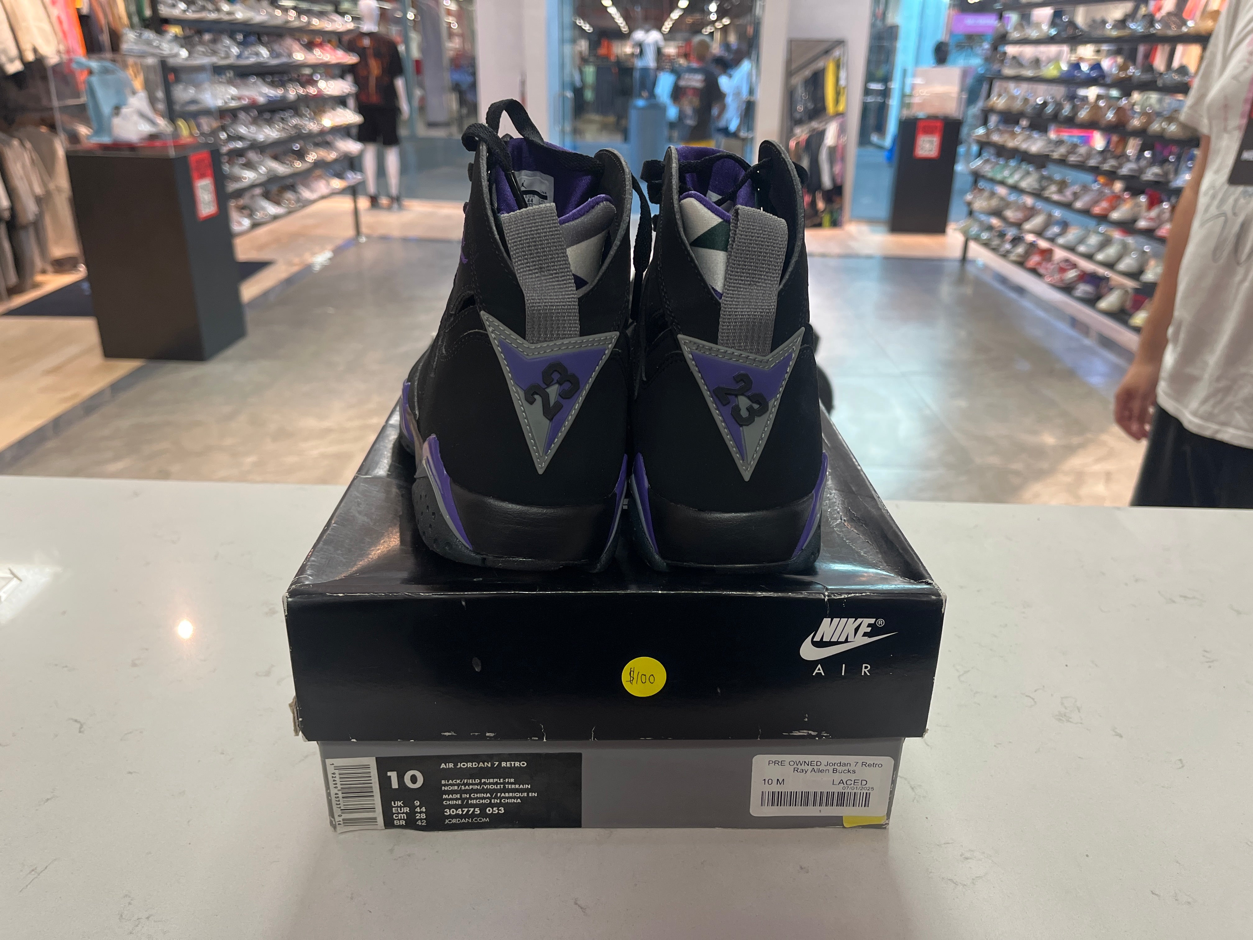 PRE OWNED Jordan 7 Retro Ray Allen Bucks