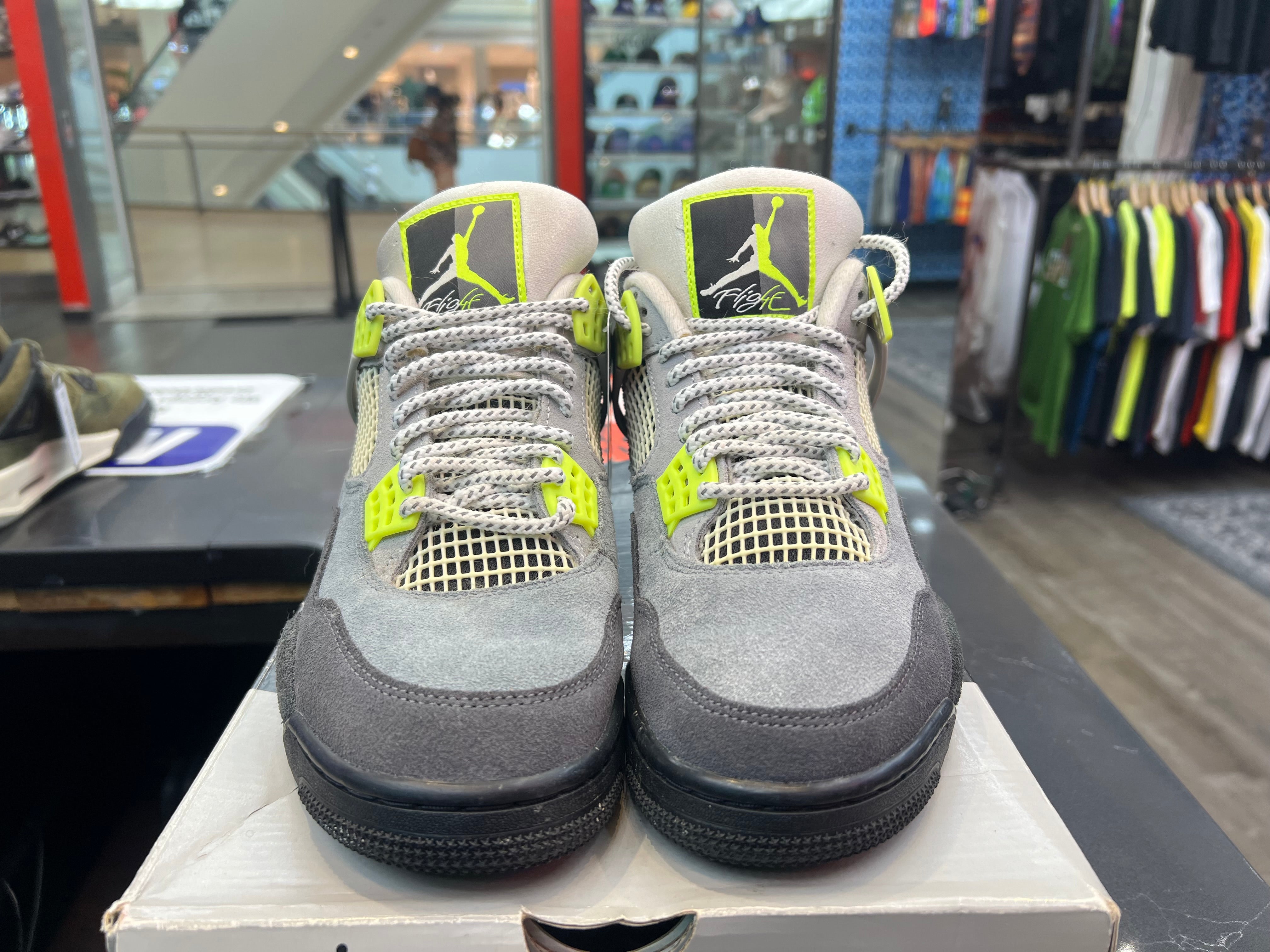 PRE OWNED Jordan 4 Retro SE 95 Neon