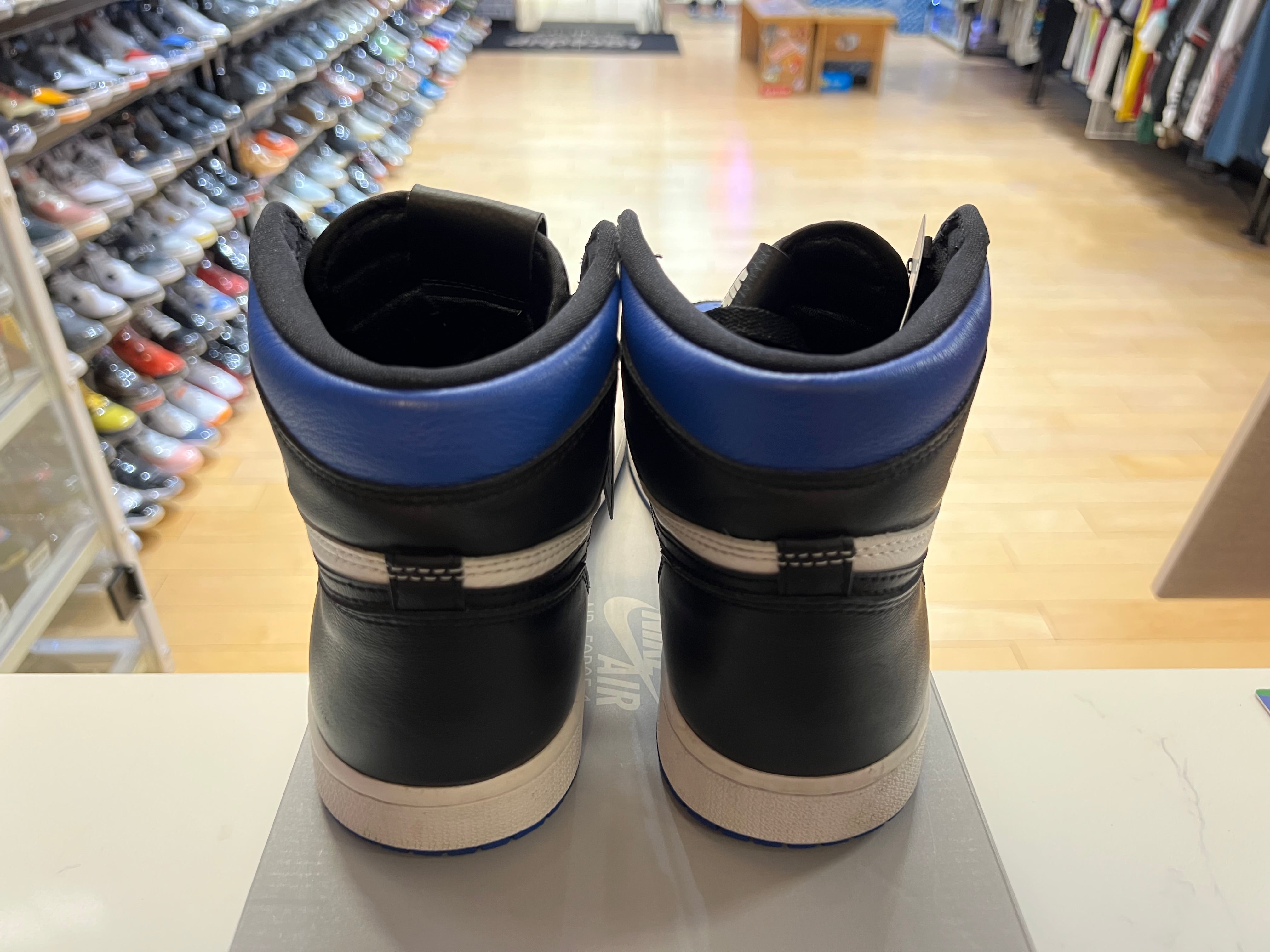 PRE OWNED Air Jordan Retro 1 High Royal Toe "9.5 M"