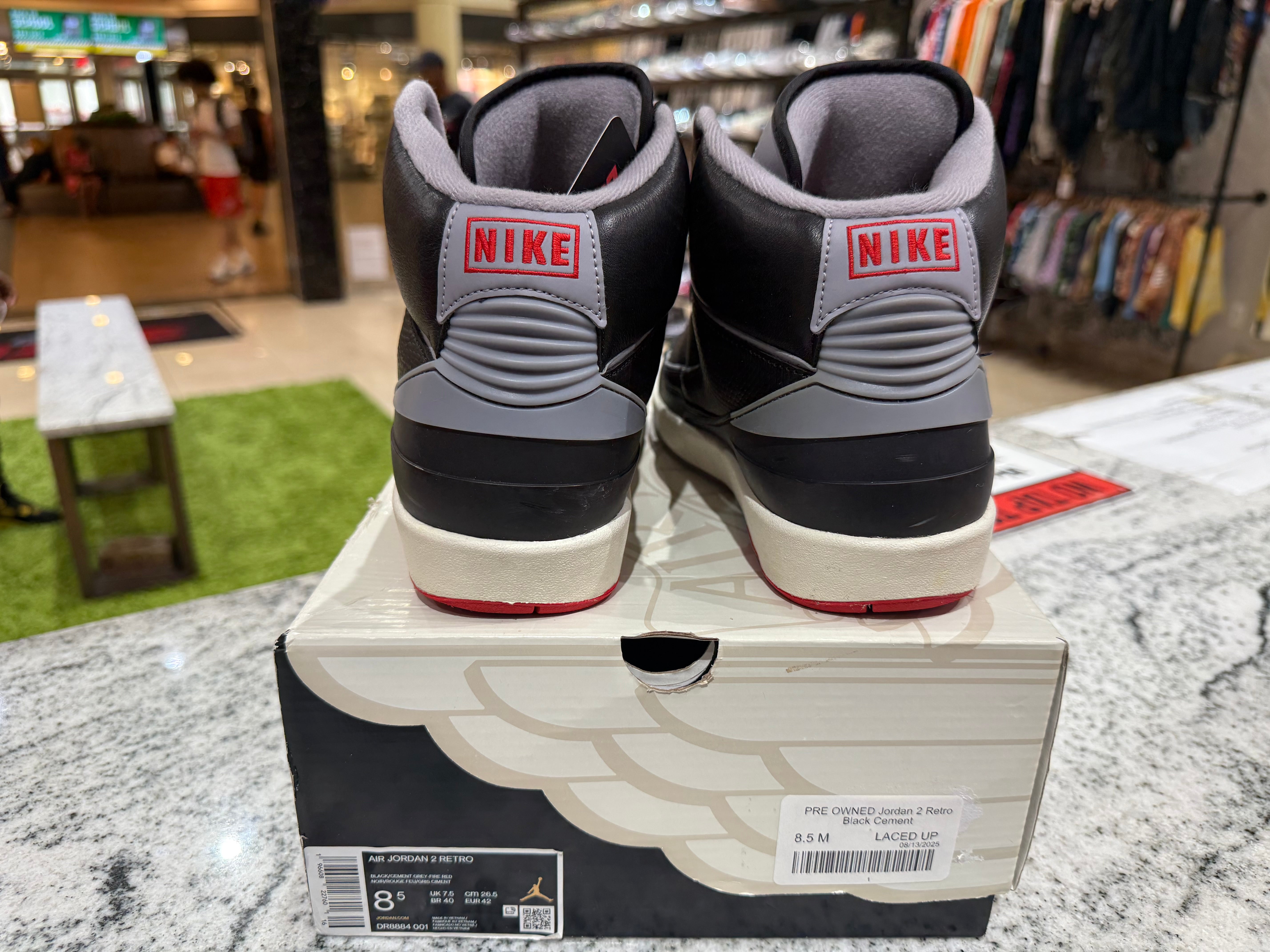 PRE OWNED Jordan 2 Retro Black Cement