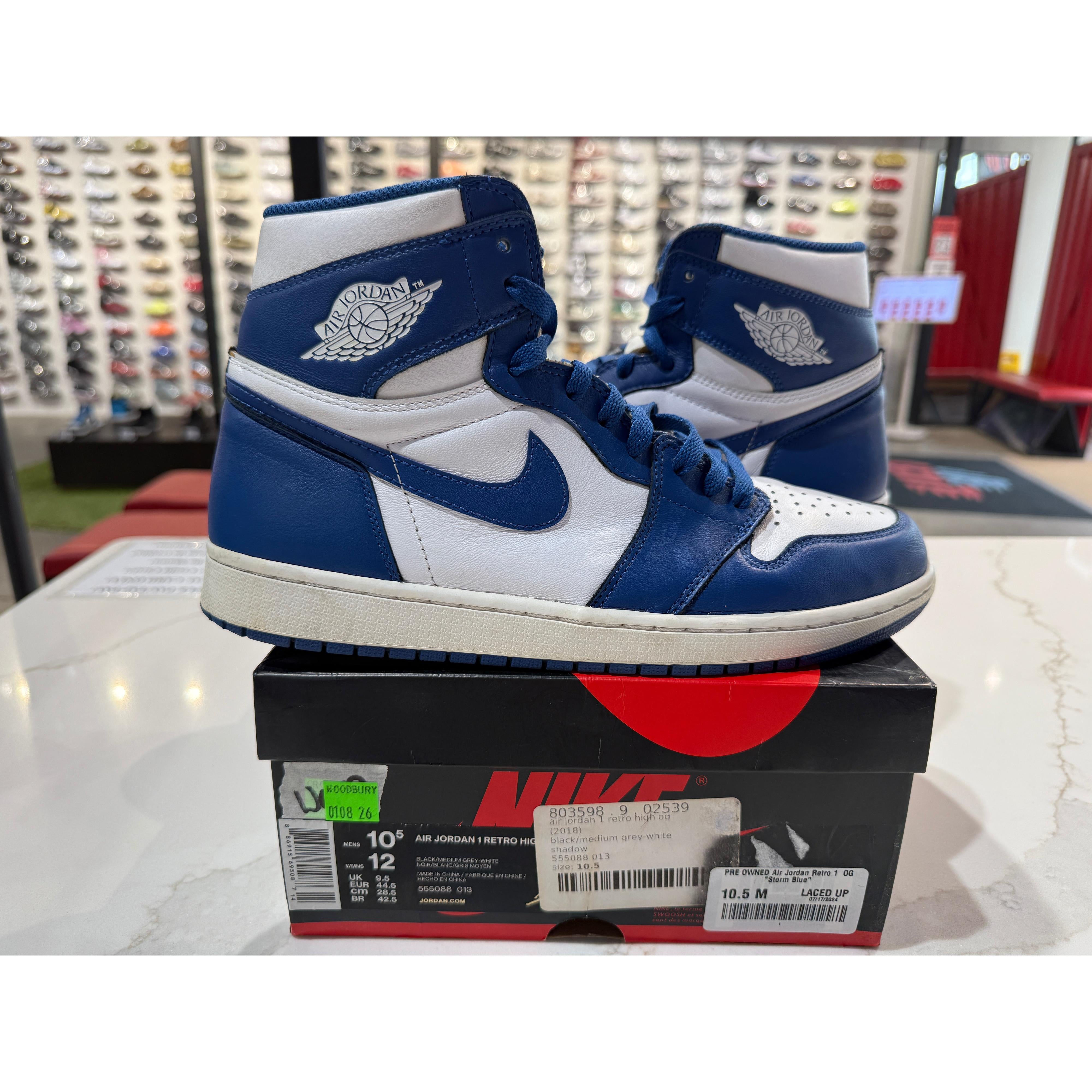 PRE OWNED Air Jordan Retro 1 OG "Storm Blue"