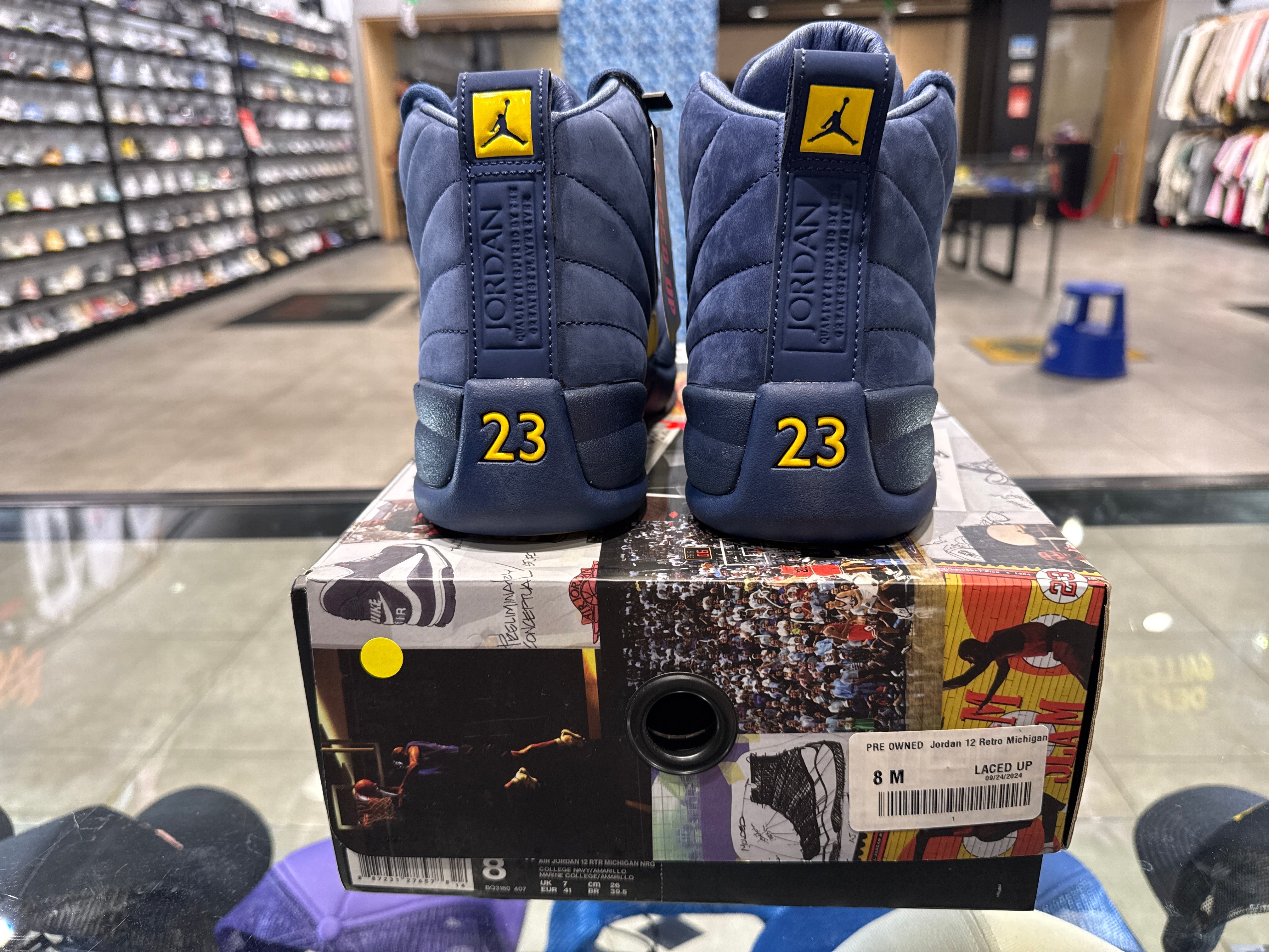 PRE OWNED Jordan 12 Retro Michigan