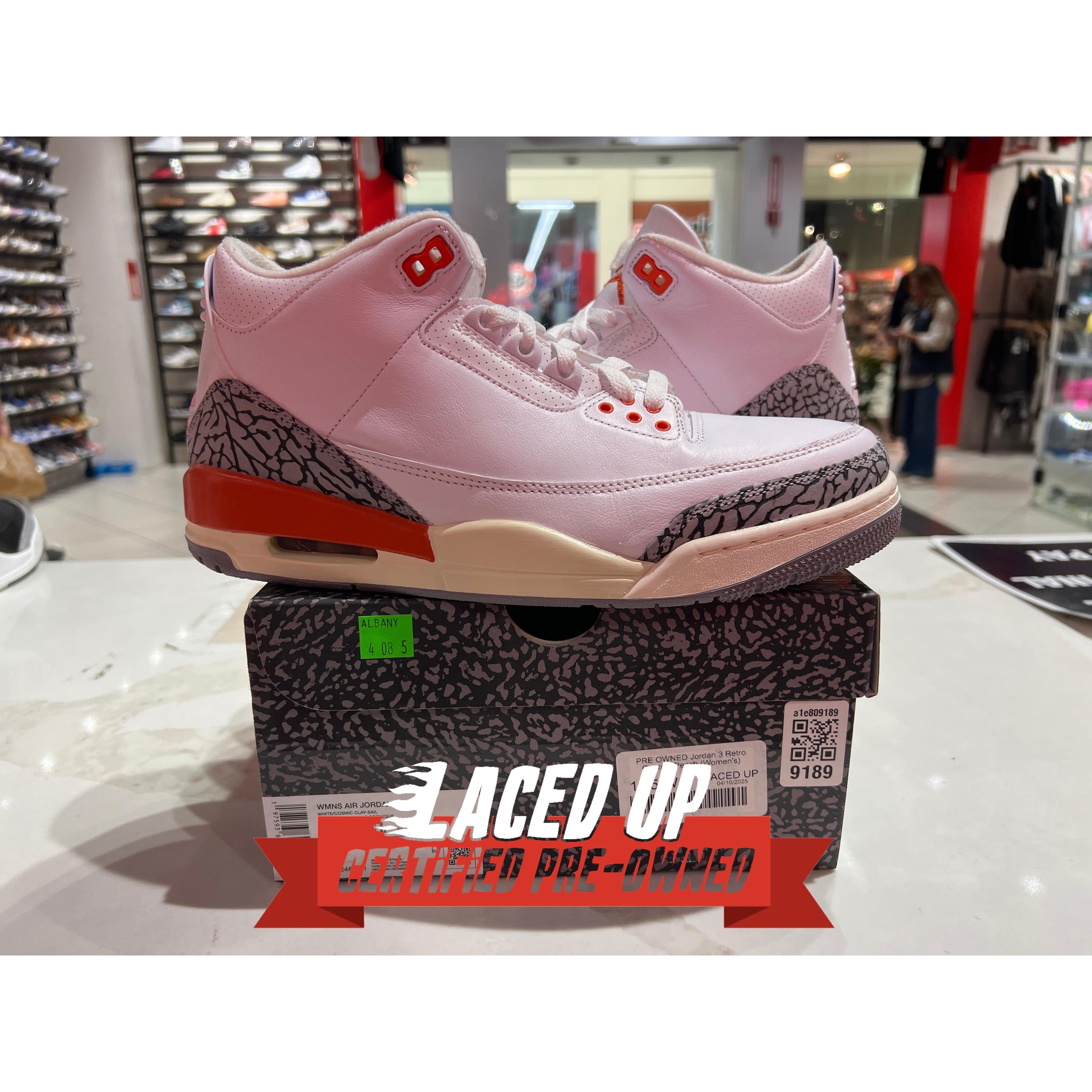 PRE OWNED Jordan 3 Retro Georgia Peach (Women's)
