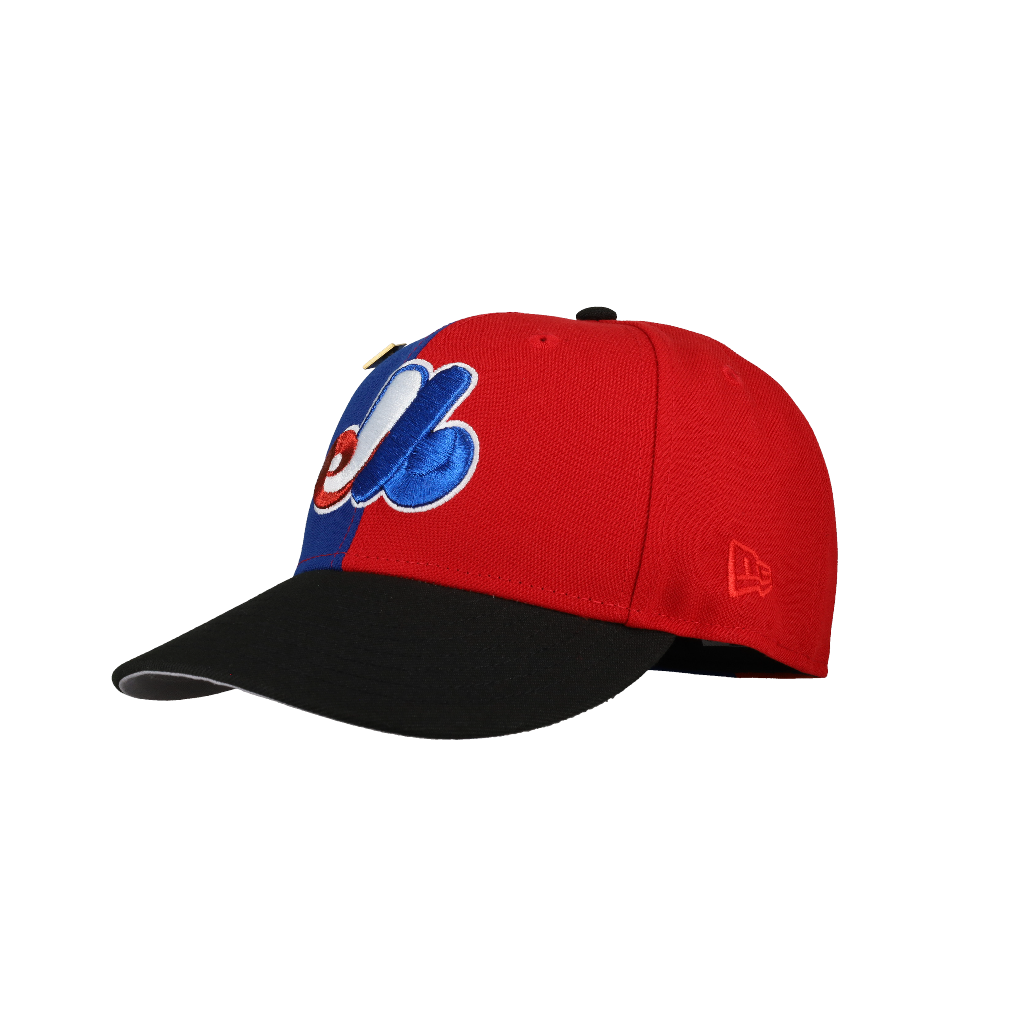 Montreal Expos Olympic Stadium "Split Decision" Metallic 59Fifty Fitted Hat