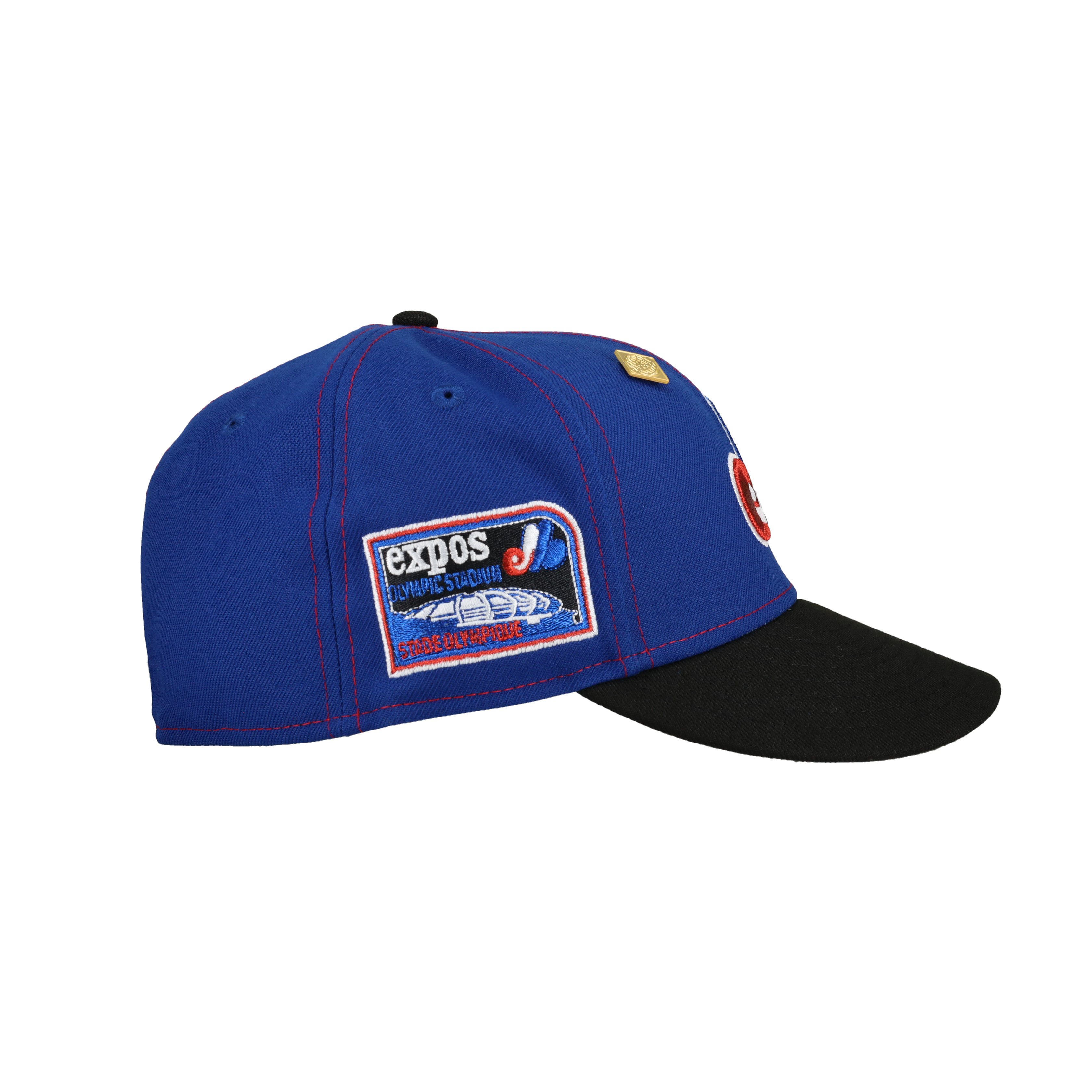 Montreal Expos Olympic Stadium "Split Decision" Metallic 59Fifty Fitted Hat