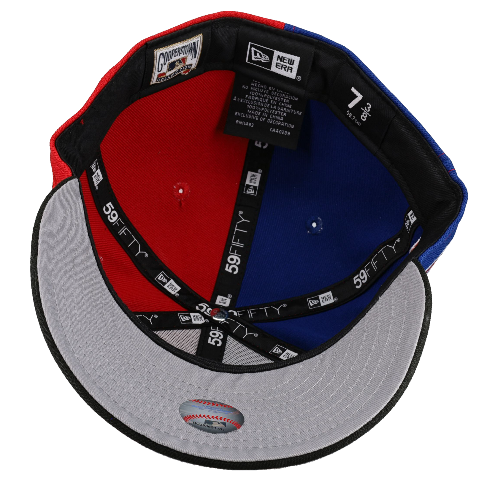 Montreal Expos Olympic Stadium "Split Decision" Metallic 59Fifty Fitted Hat