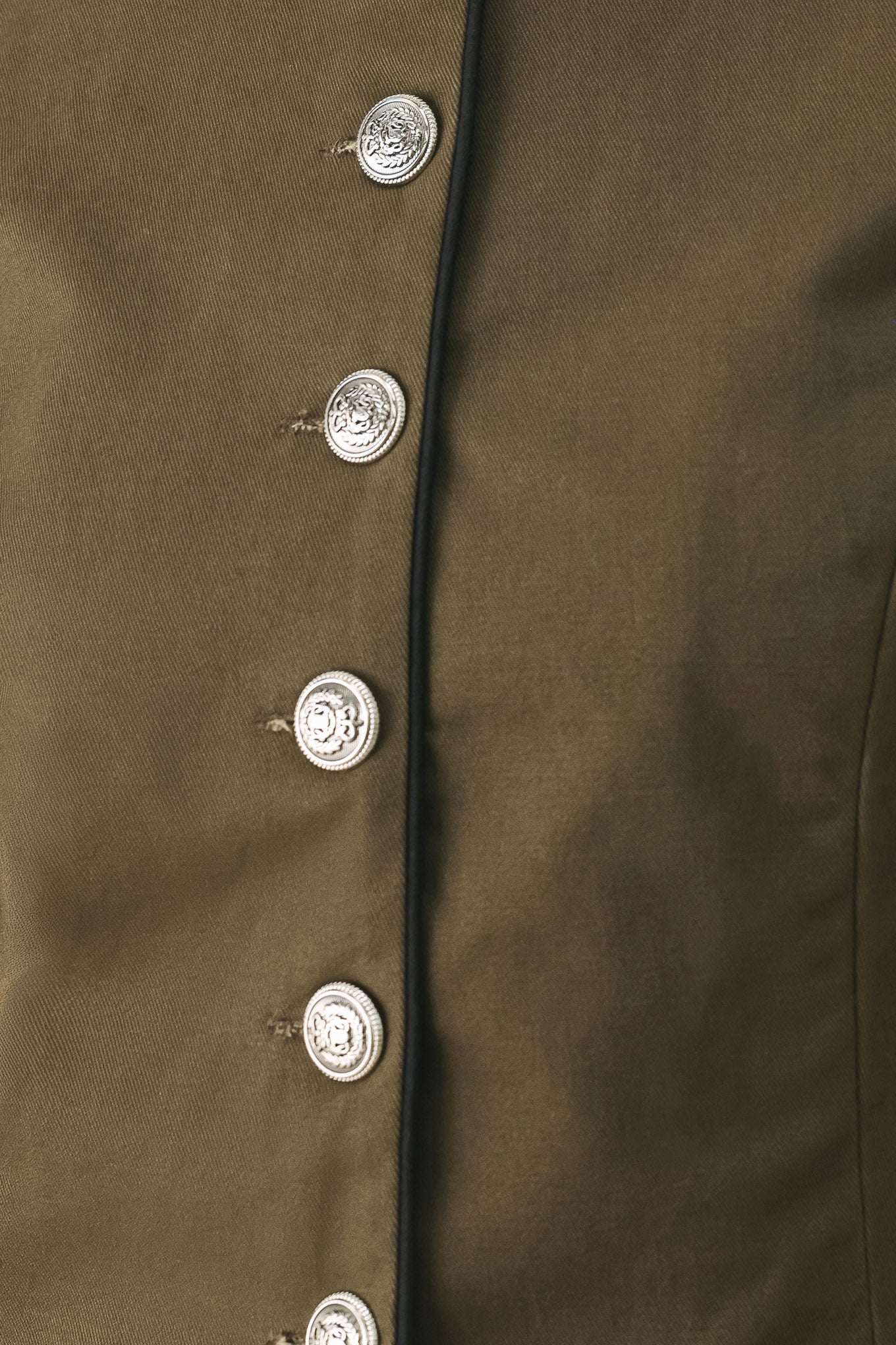OLIVE CADET WOVEN CROP JACKET
