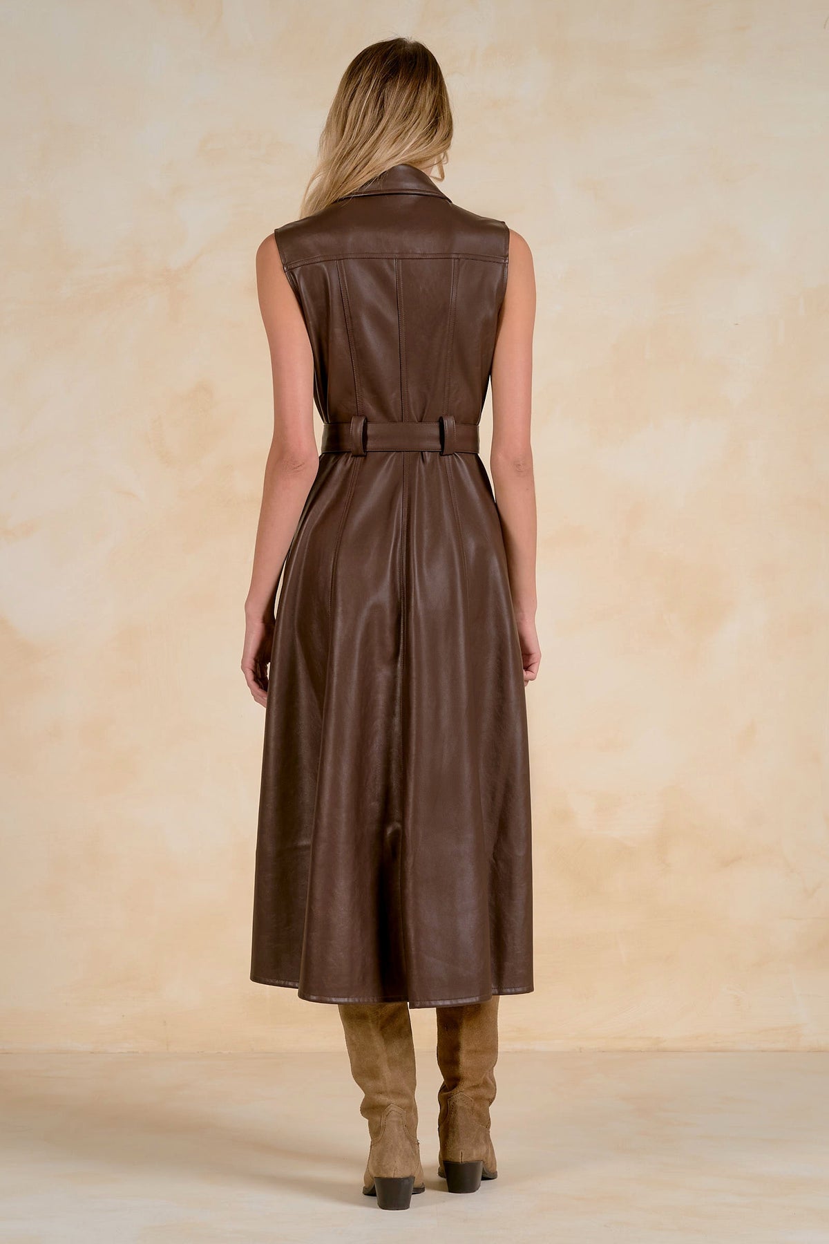 Flint Faux Leather Maxi