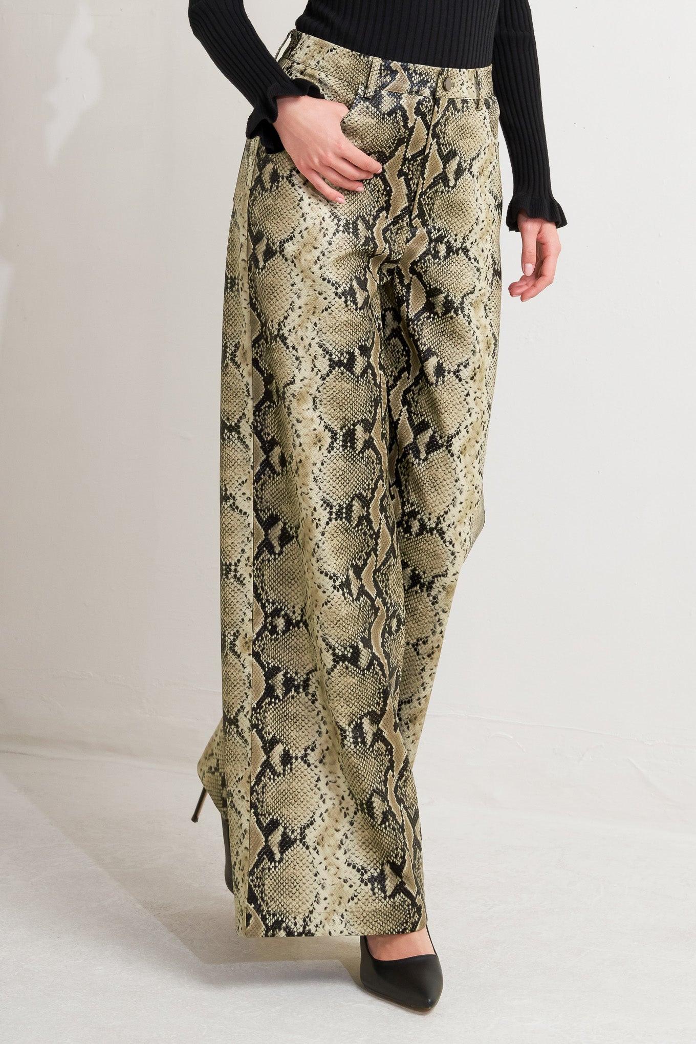 GLAM VENOM FAUX LEATHER PANTS