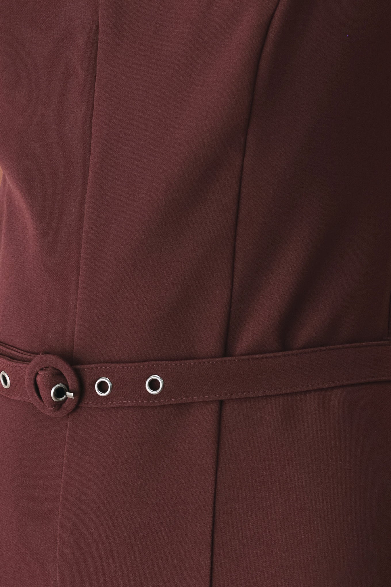 BURGUNDY MODERN MUSE WOVEN JUMPSUIT