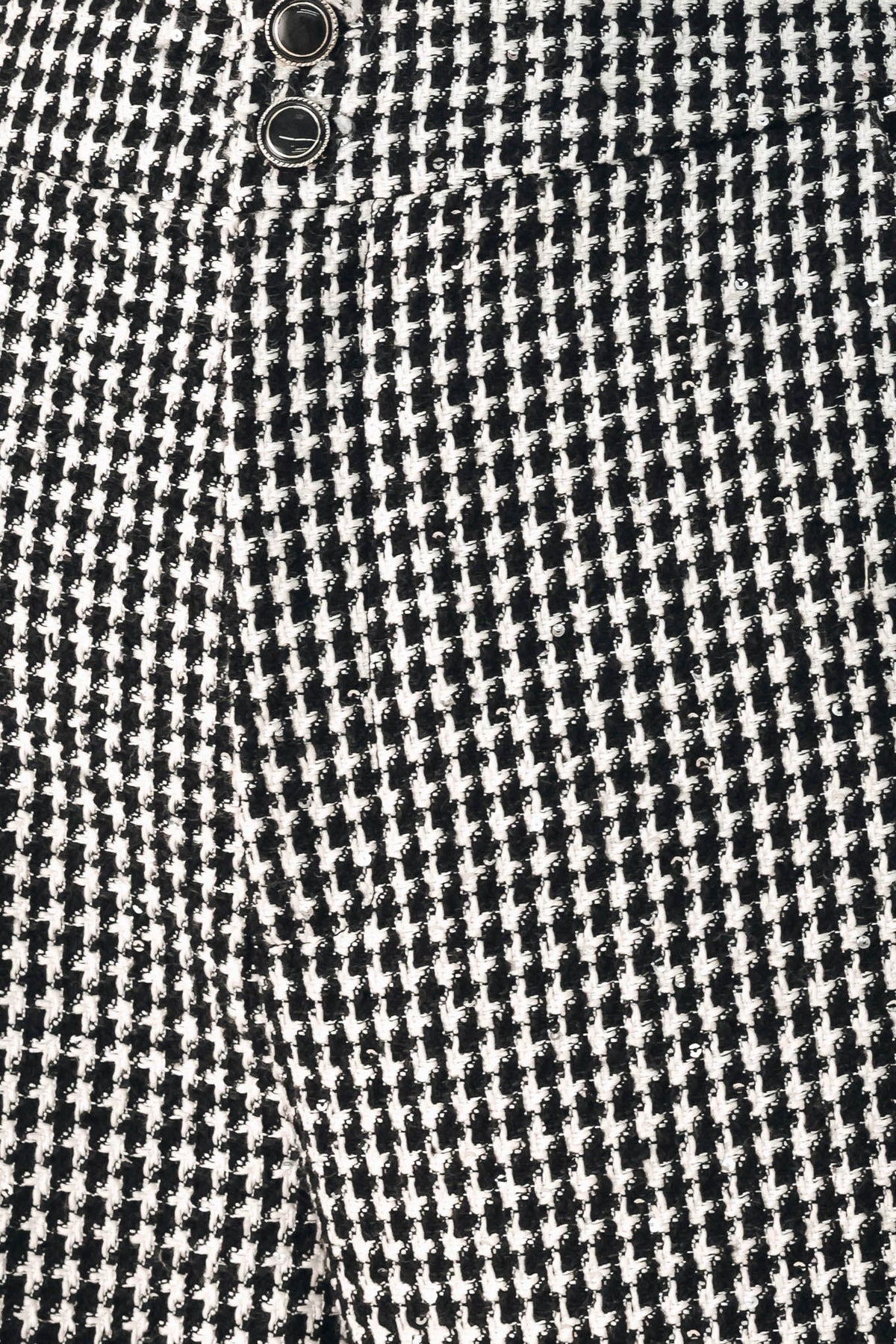 CHECKED IN SPARKLE HOUNDSTOOTH WIDE LEG PANTS