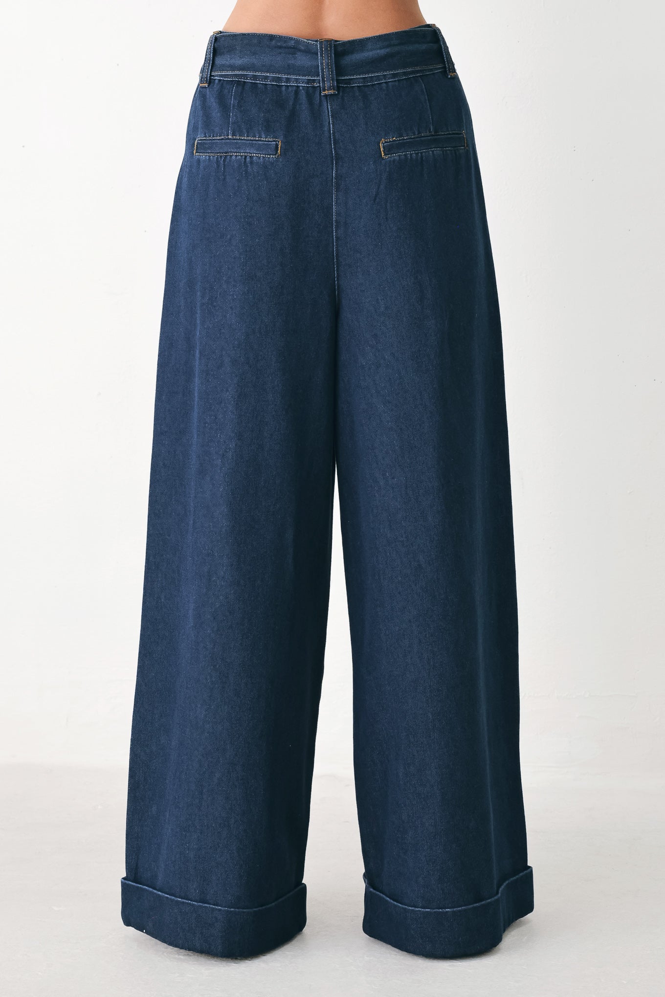 DEEP INDIGO MODERN MUSE DENIM PANTS