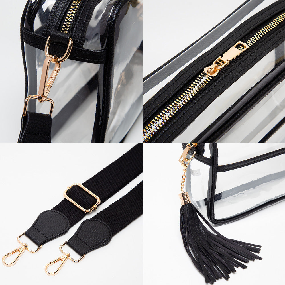 Transparent Tassel Crossbody Bag