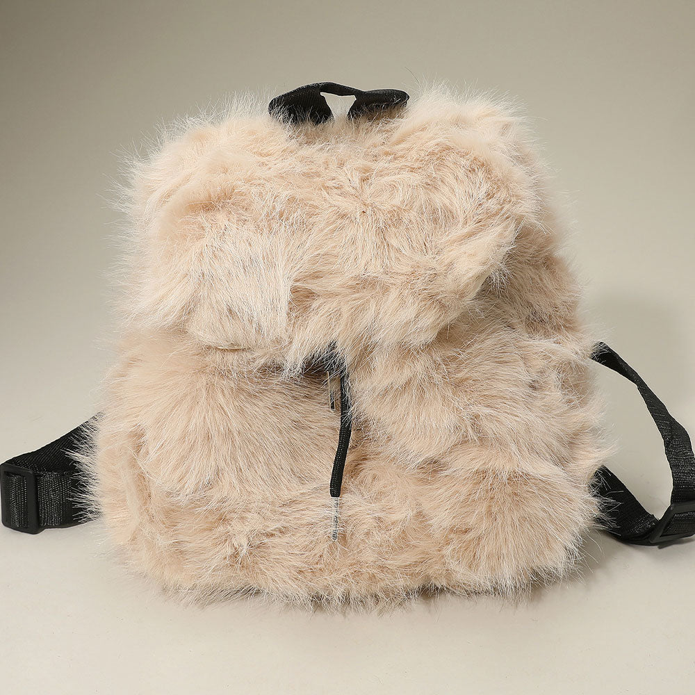 Faux Fur Cozy Backpack