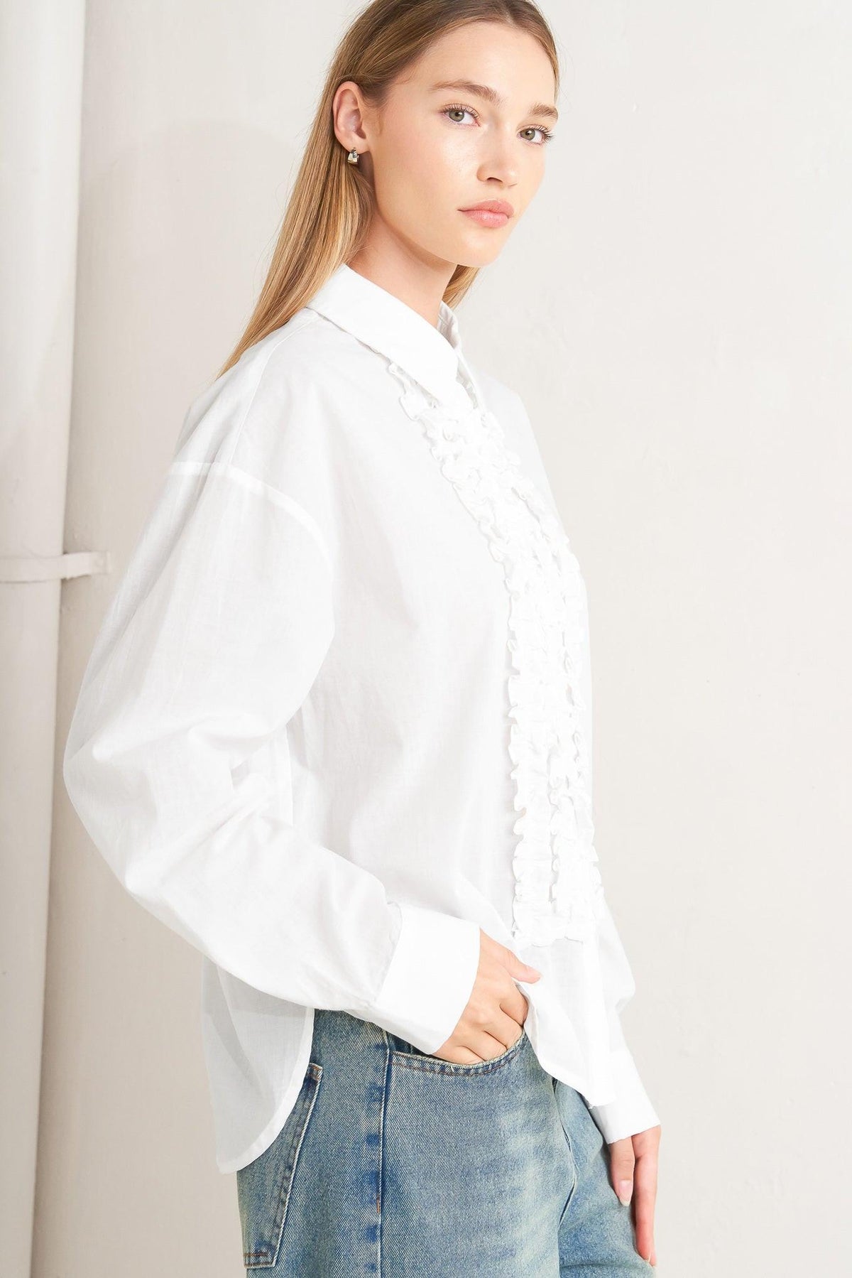 MODERN MUSE WOVEN TOP