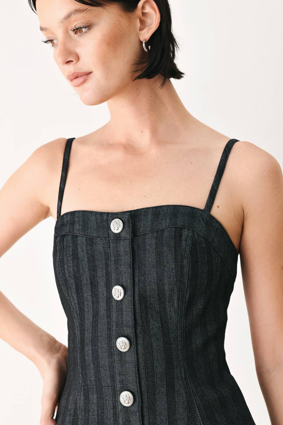 GRAPHITE CITY WOVEN TOP