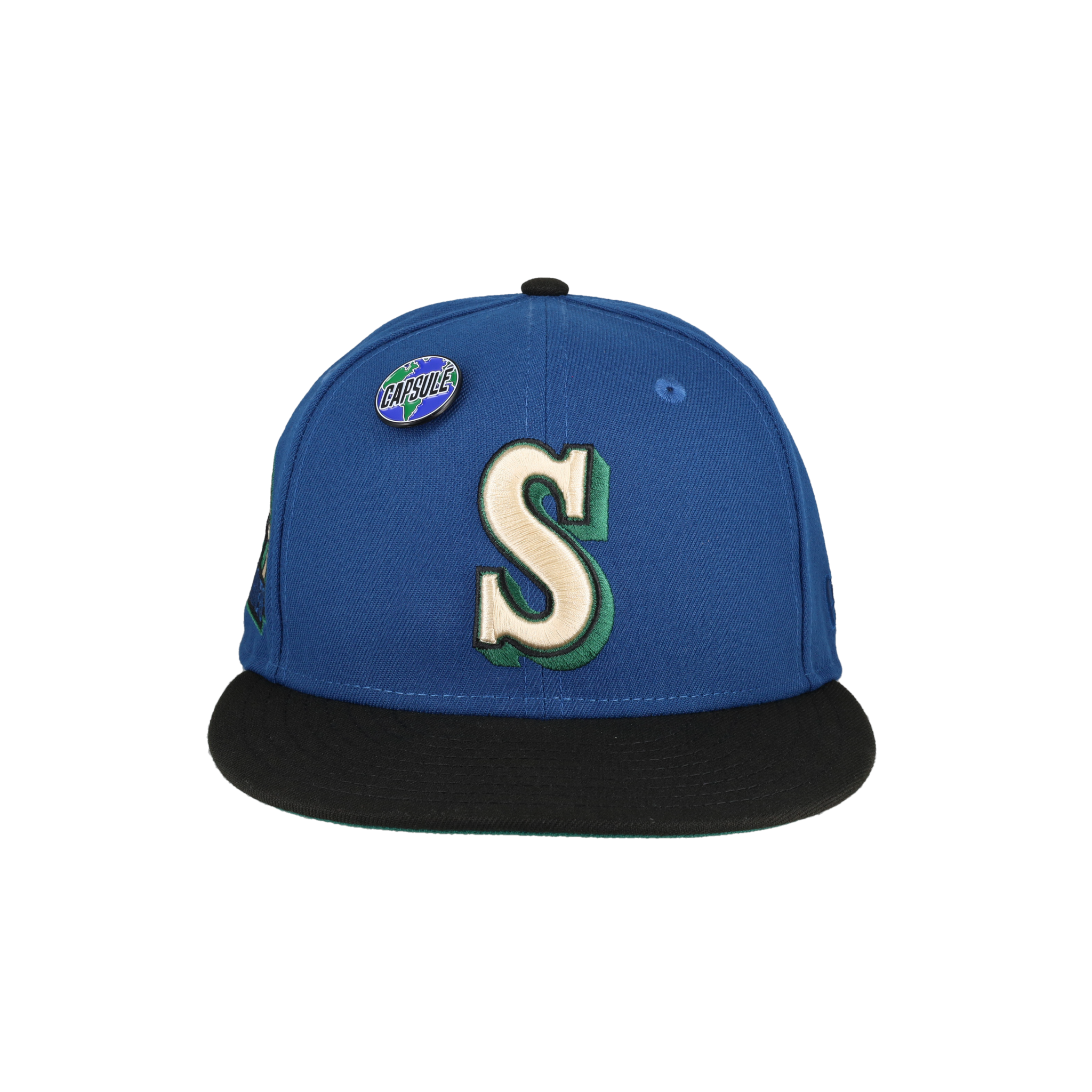 Seattle Mariners Globe Collection 30th Anniversary Patch Fitted Hat