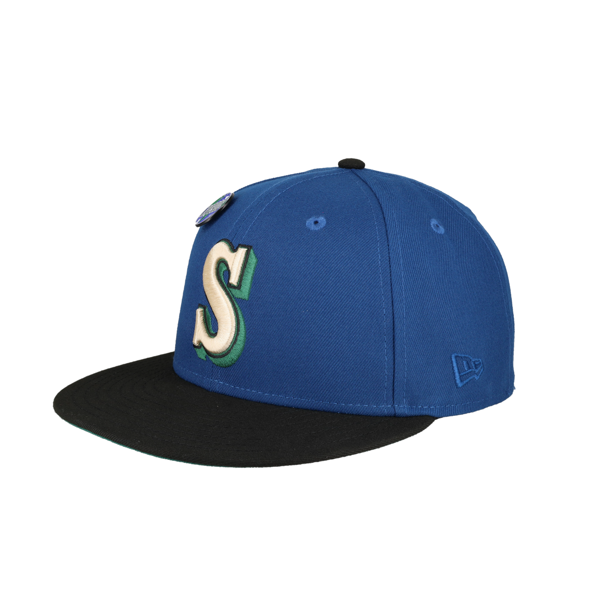 Seattle Mariners Globe Collection 30th Anniversary Patch Fitted Hat
