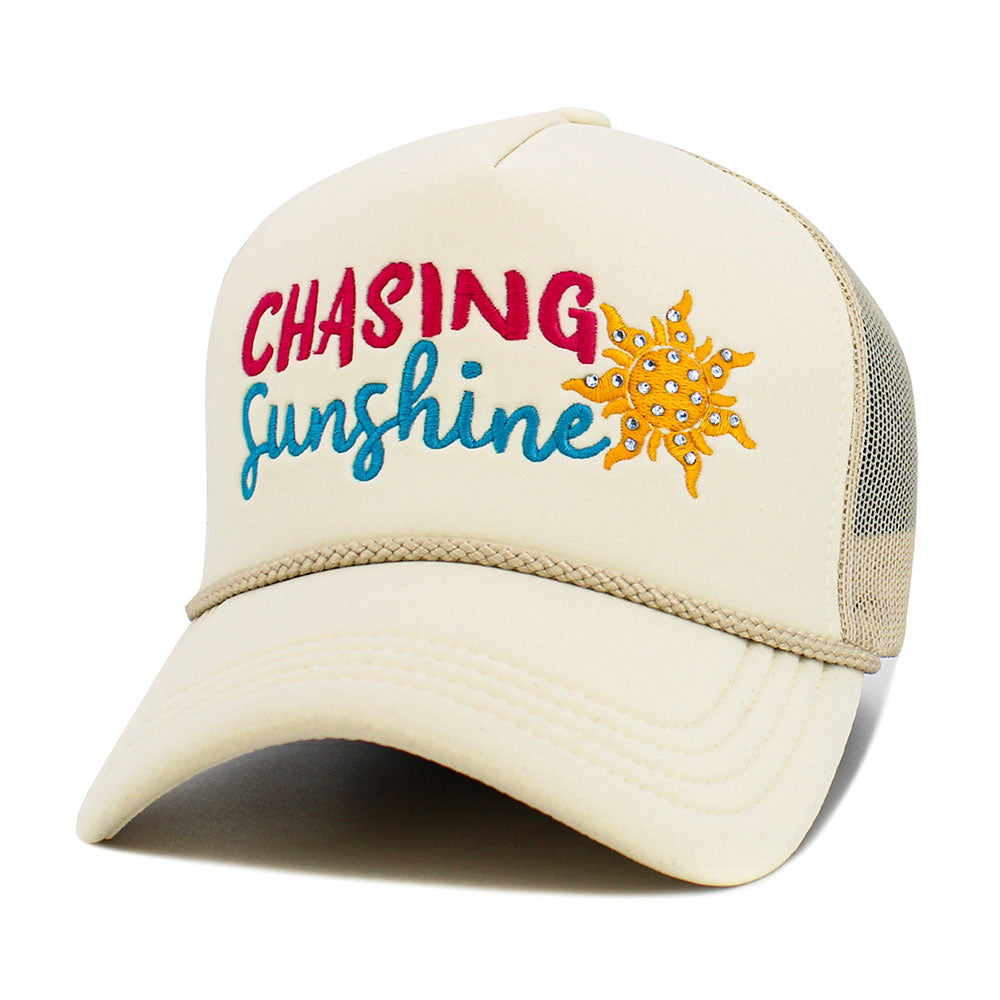 CHASING SUNSHINE Mesh Back Trucker Hat