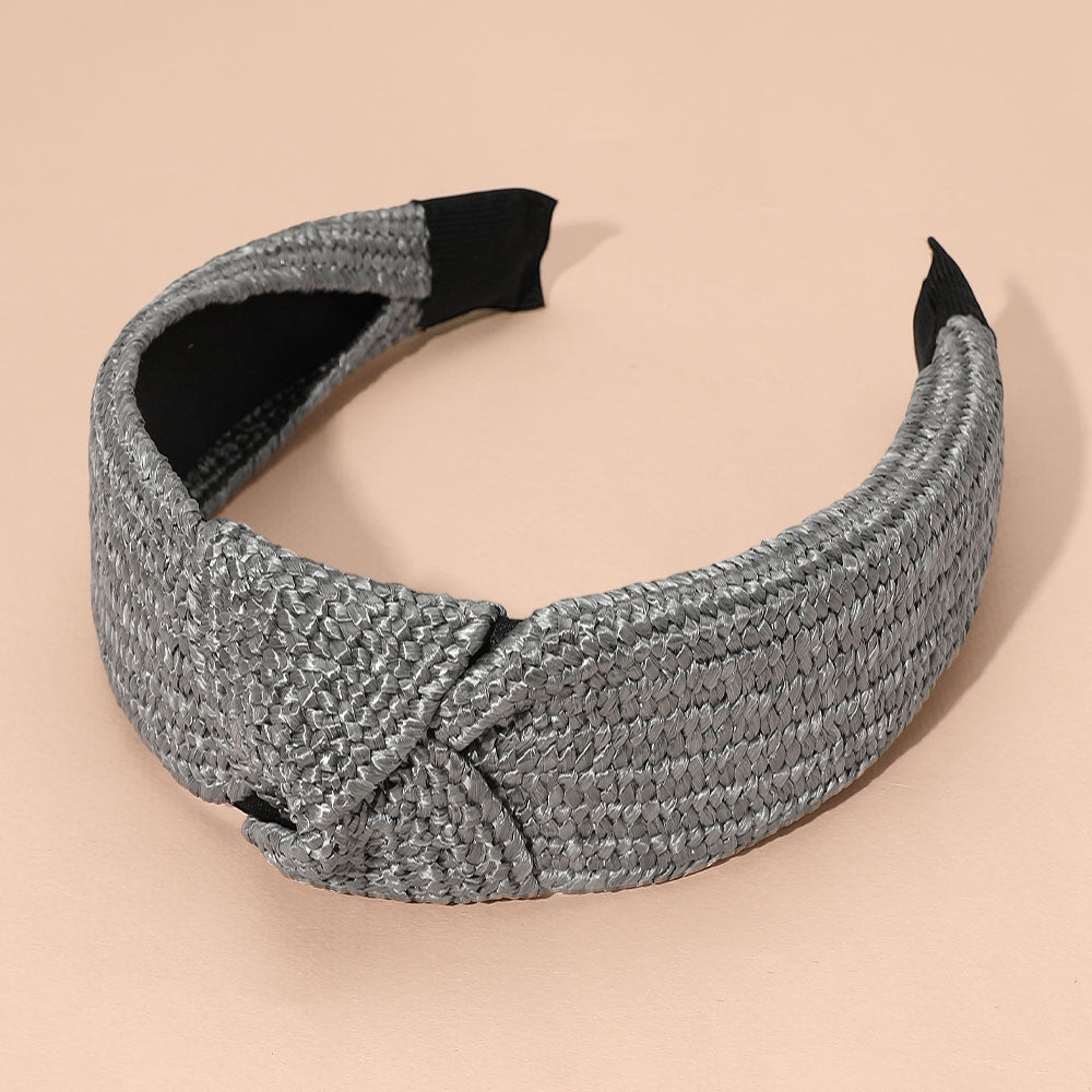 Straw Knot Burnout Headband