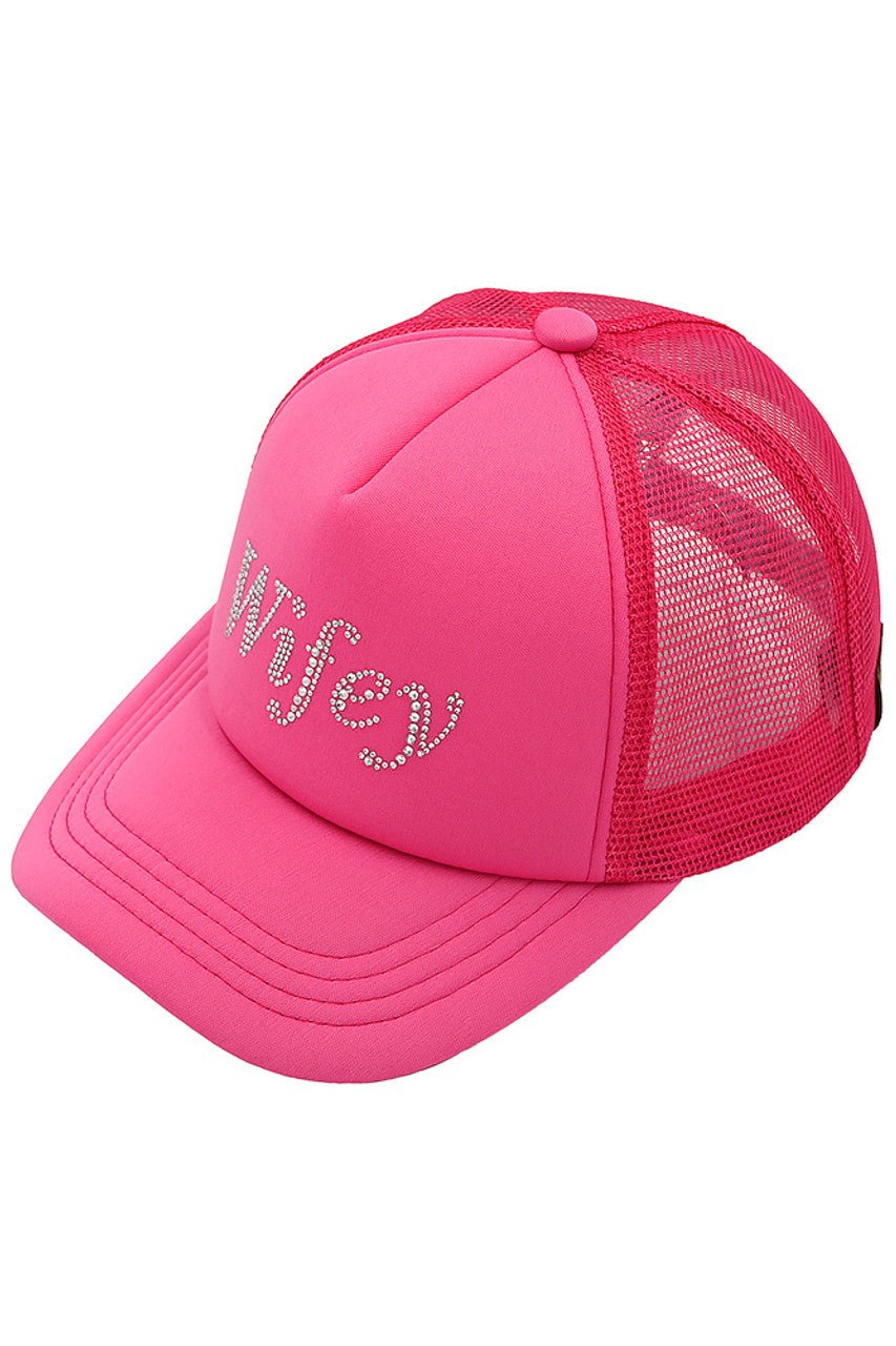 C.C WIFEY Rhinestones Trucker Cap