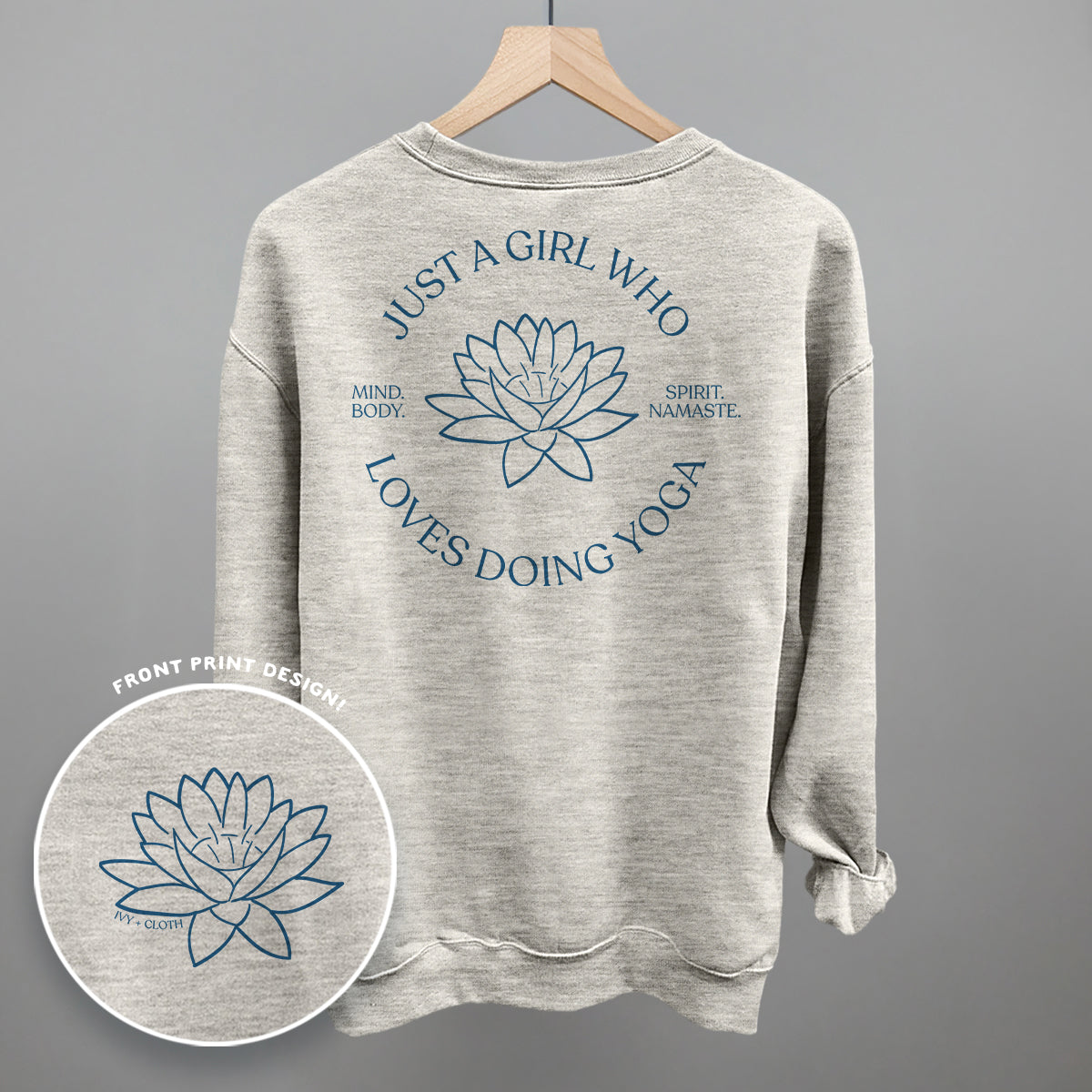 Just A Girl Who Loves Doing Yoga (Back Print)