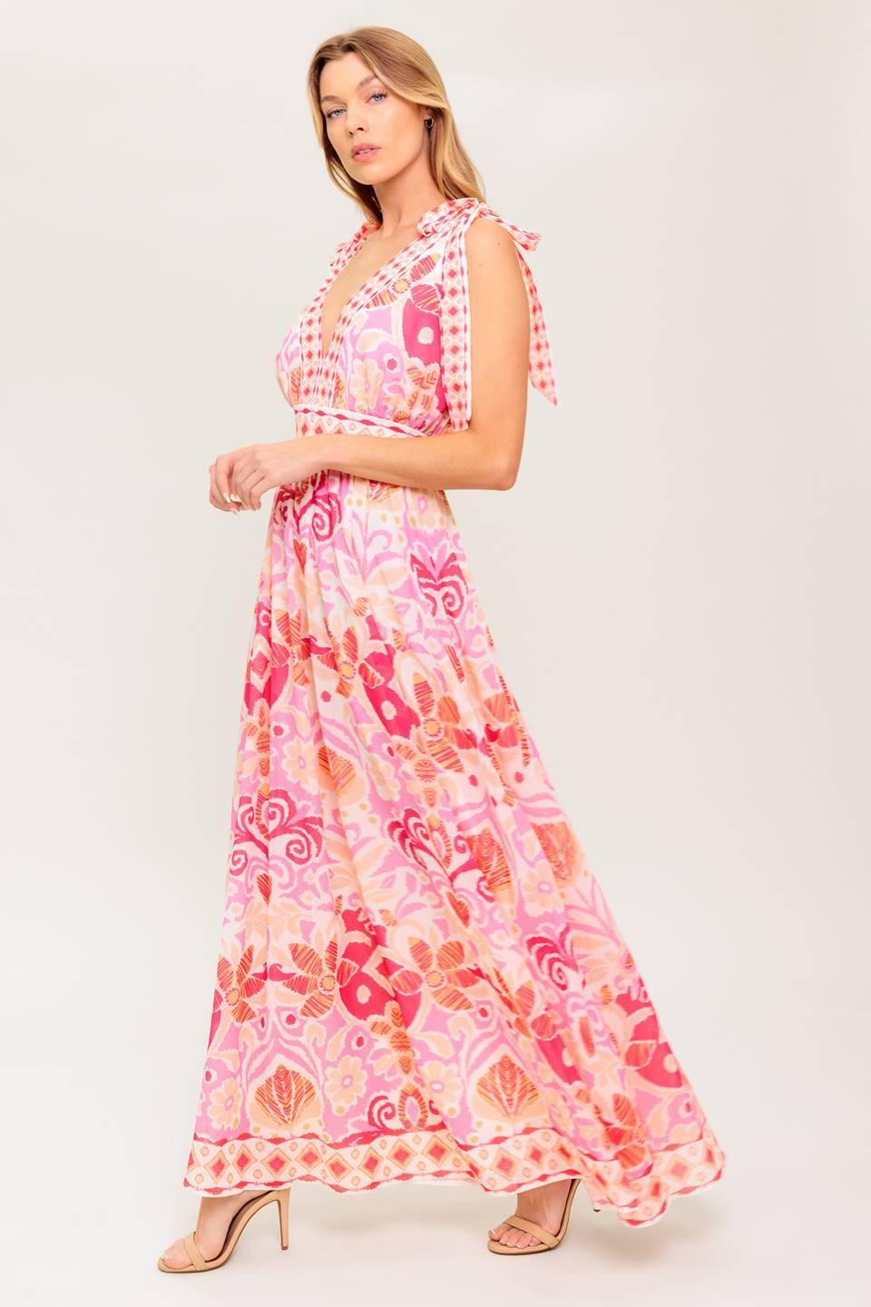 LEACE IT TO FATE WOVEN MAXI DRESS