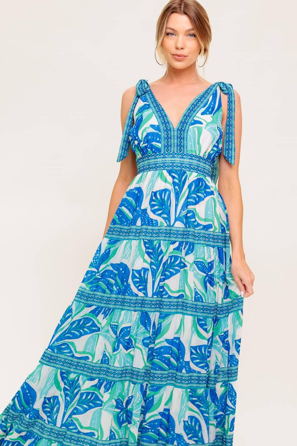 SHOW YOUR LOVE WOVEN MAXI DRESS