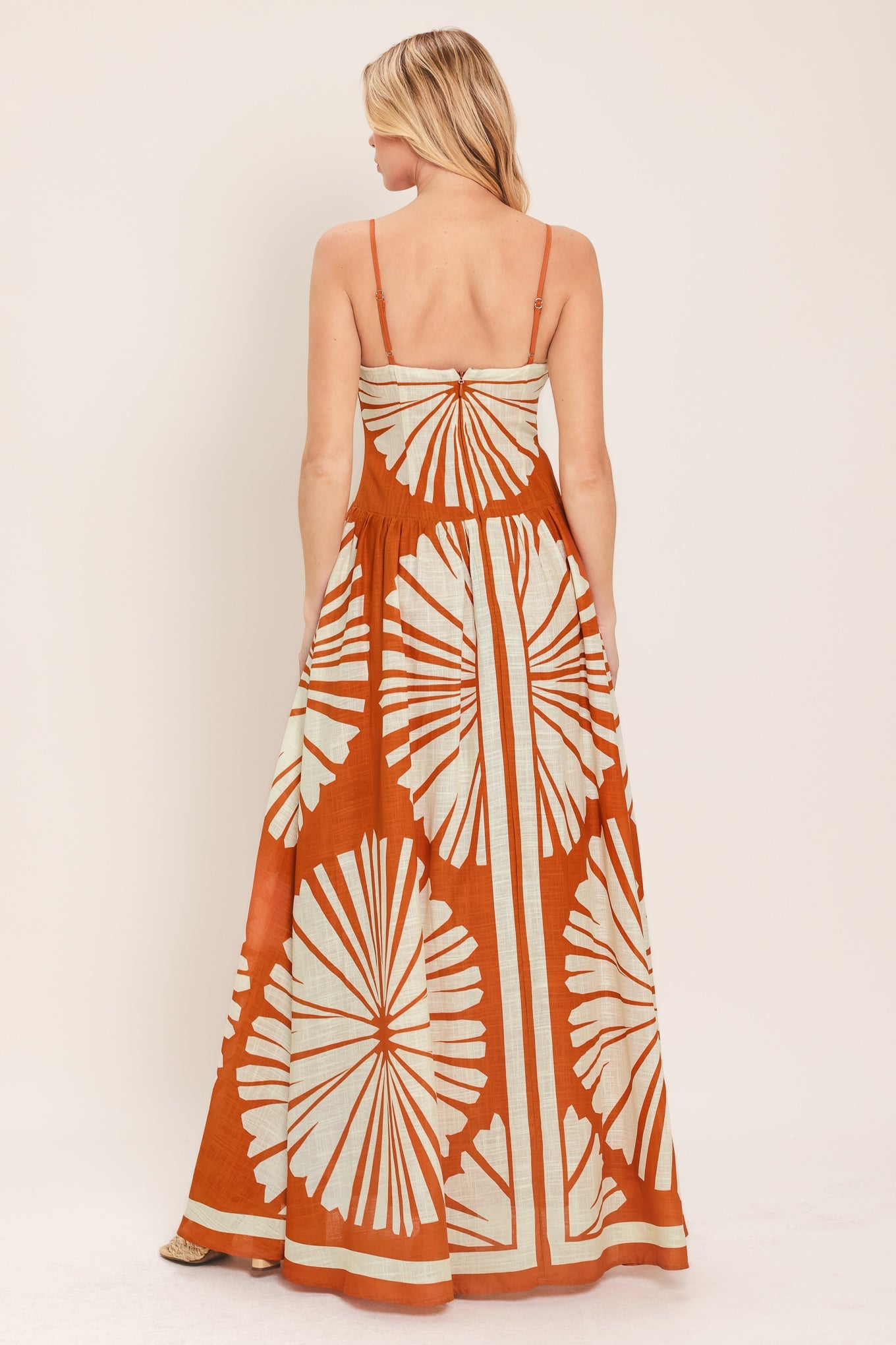 SAFFRON SHORES WOVEN MAXI DRESS