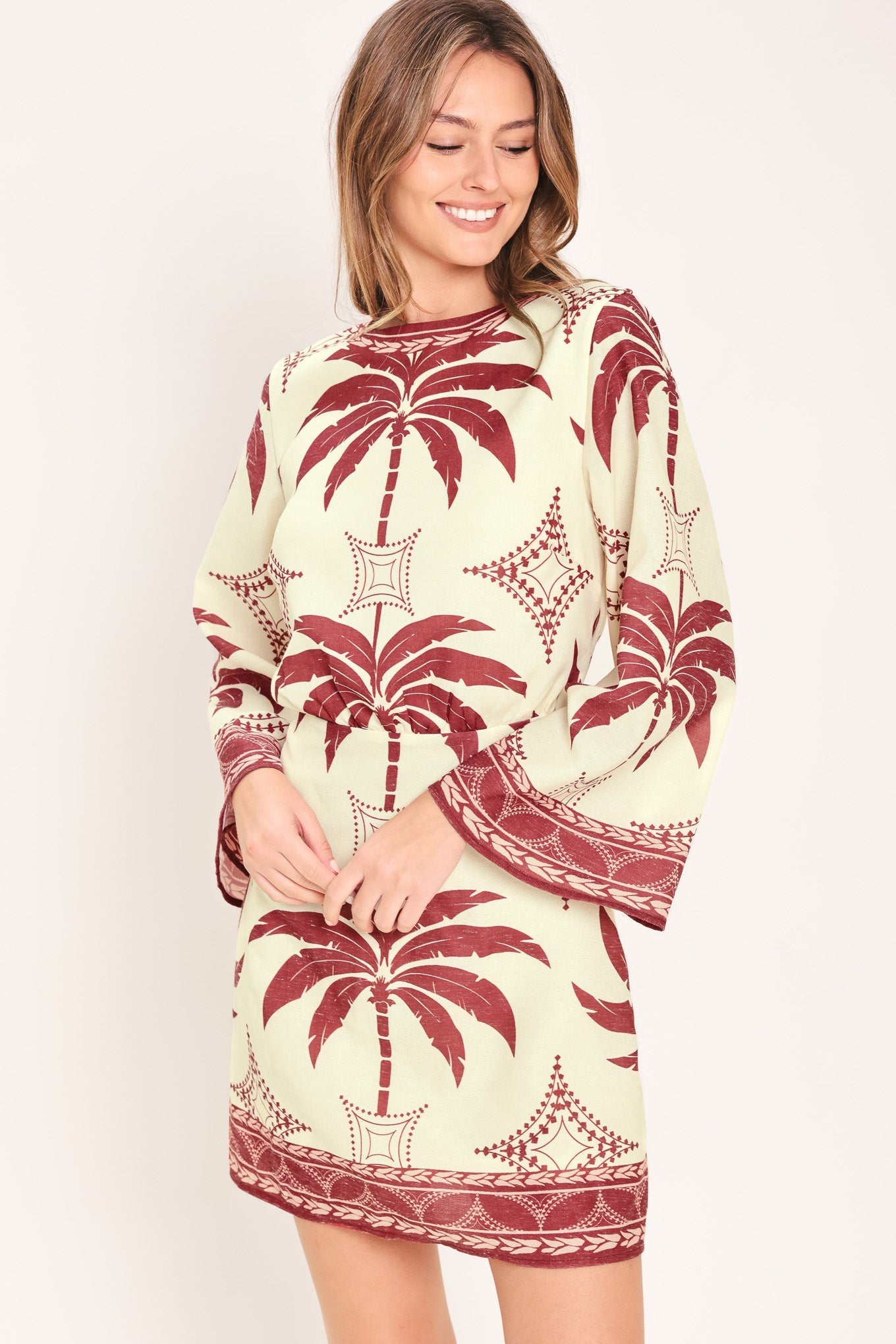 PARADISE FOUND WOVEN MINI DRESS