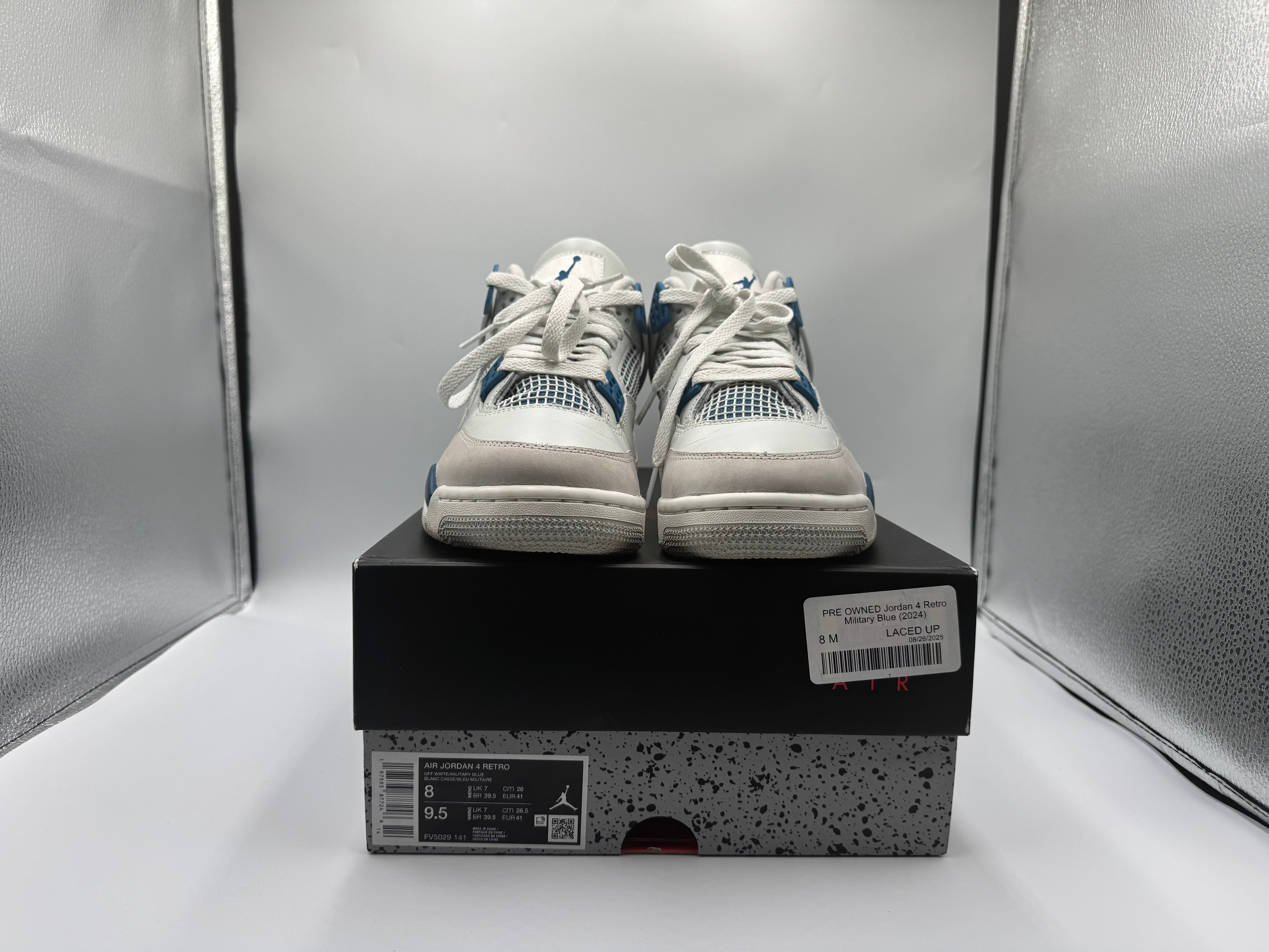 PRE OWNED Jordan 4 Retro Military Blue (2024)