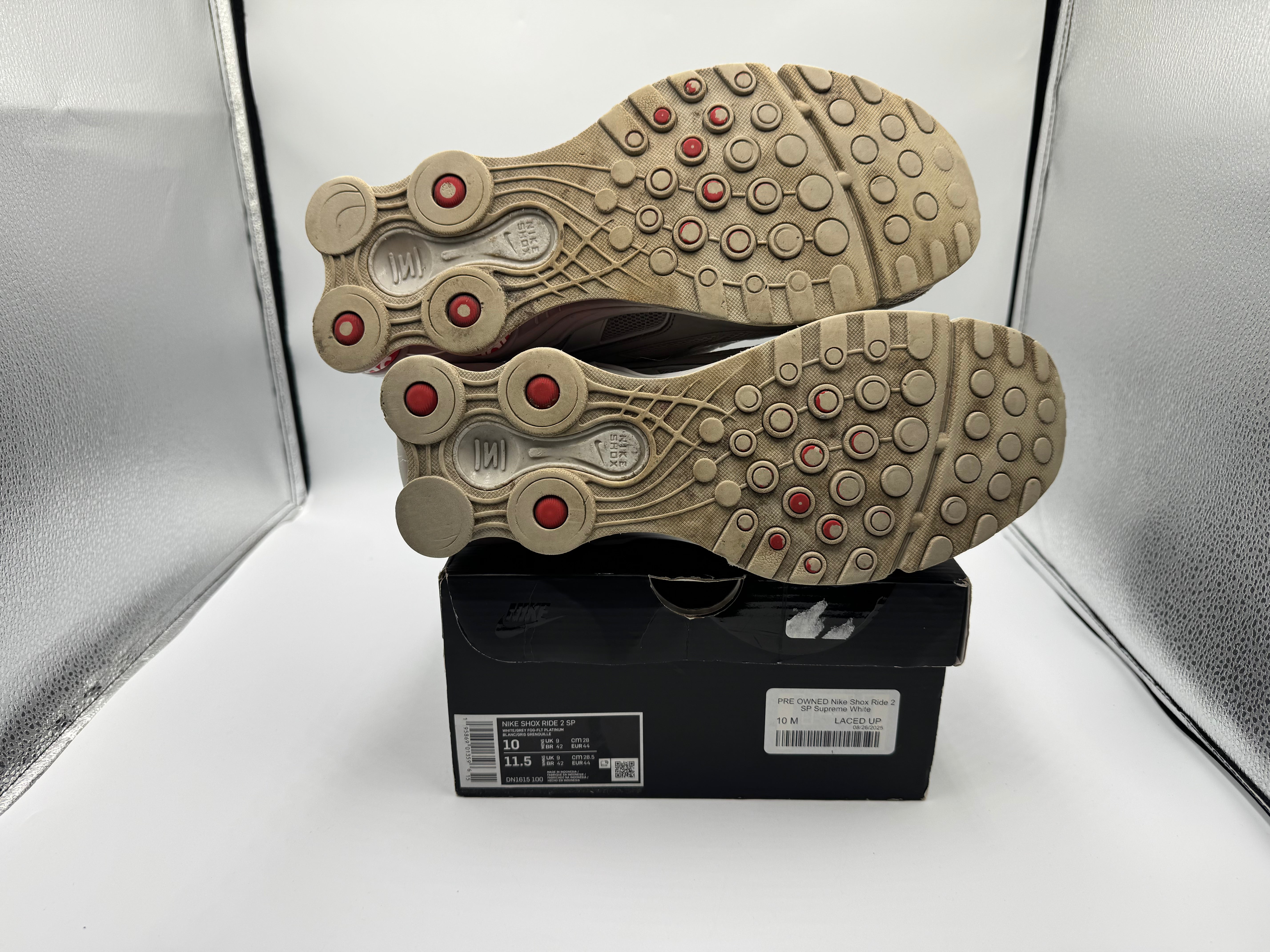 PRE OWNED Nike Shox Ride 2 SP Supreme White