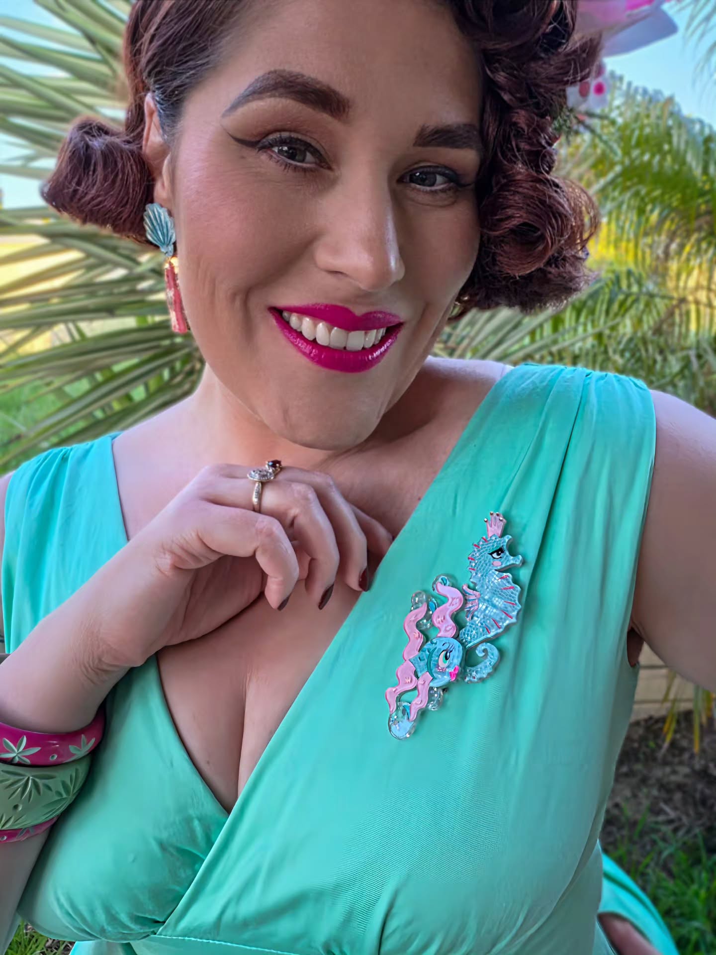 Starla the Seahorse Siren Brooch by Miss Fluff x Lipstick & Chrome