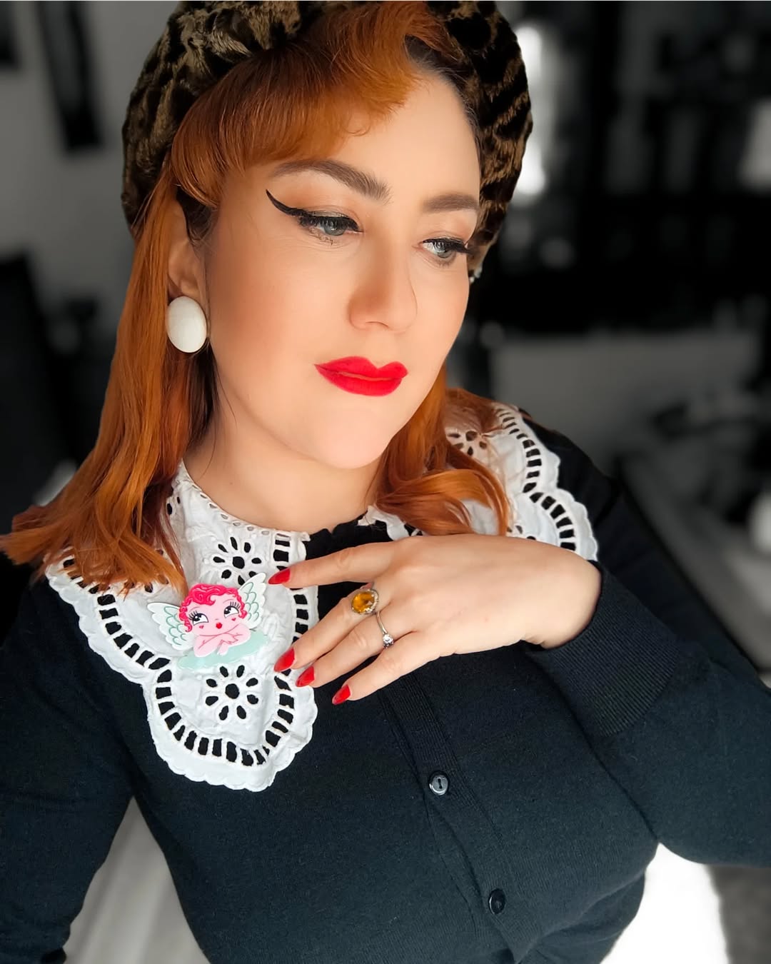 Mini Matchmaker Brooch by Miss Fluff x Lipstick & Chrome — Vintage Valentine Acrylic Pin