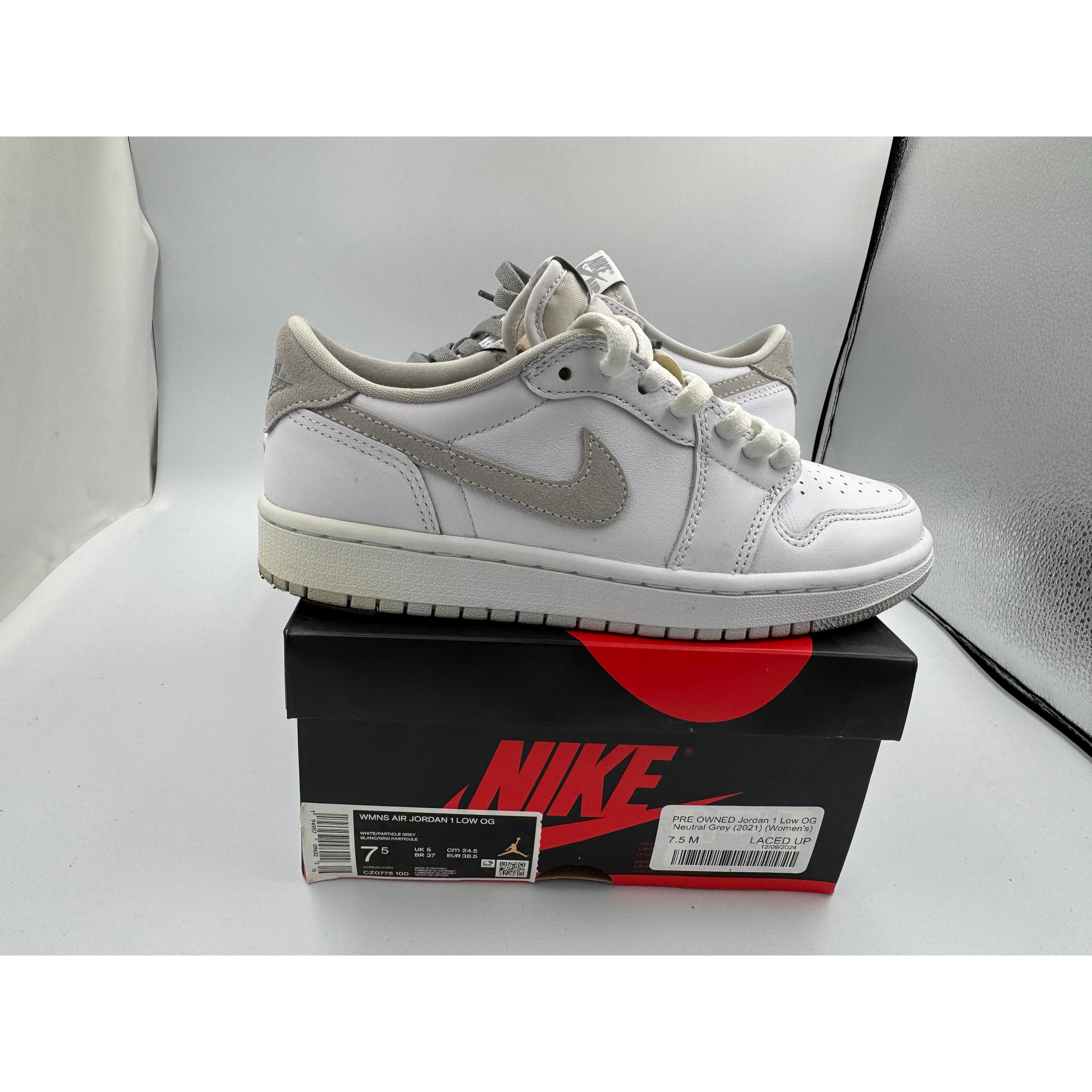 PRE OWNED Jordan 1 Low OG Neutral Grey (2021) (Women's)